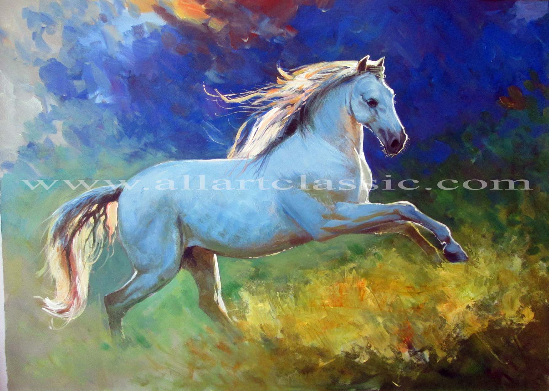 Art Reproductions and Original oil Paintings Landscapes, Running-in ...