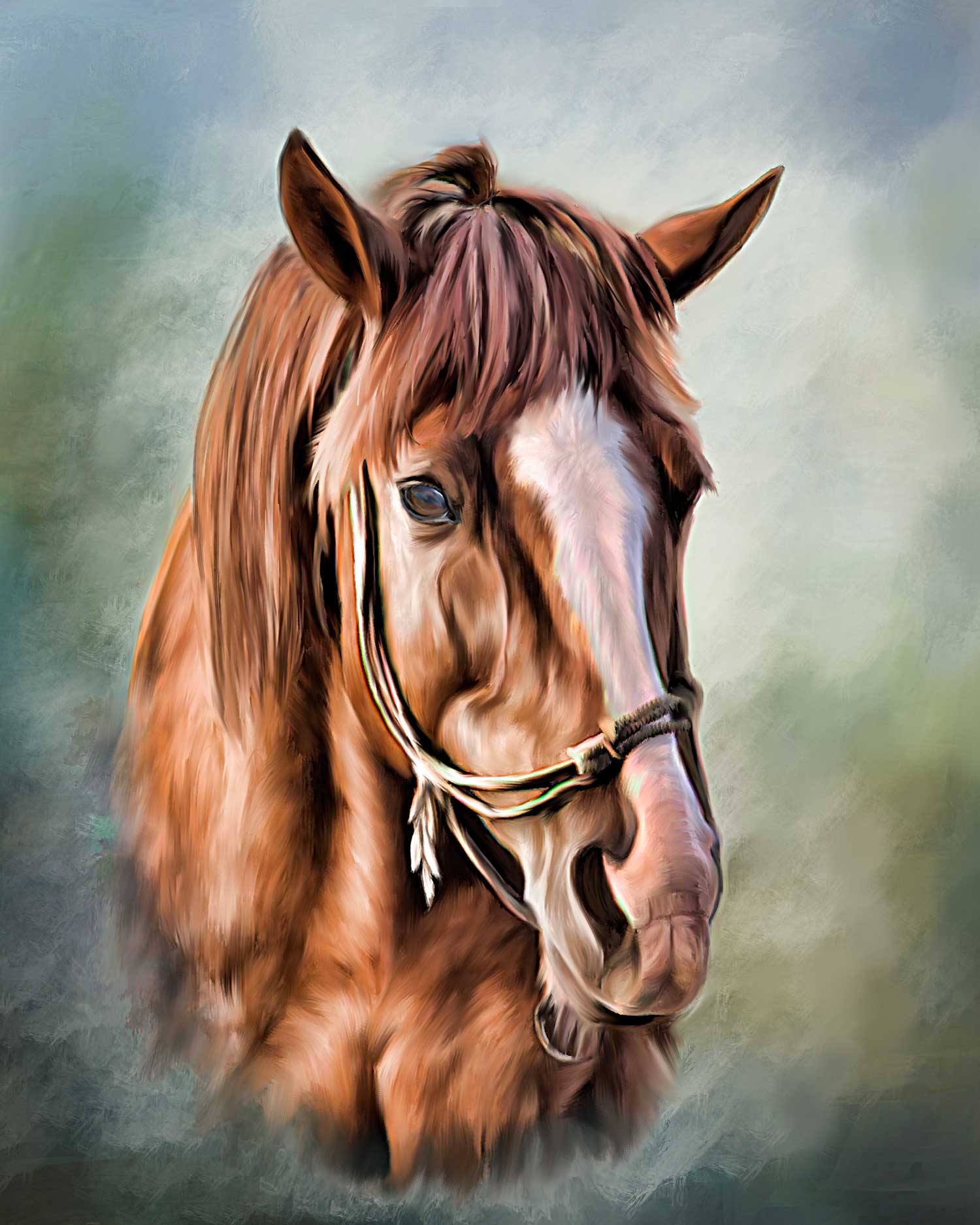 Horse Paintings - A Painted Pet-Custom Pet Paintings