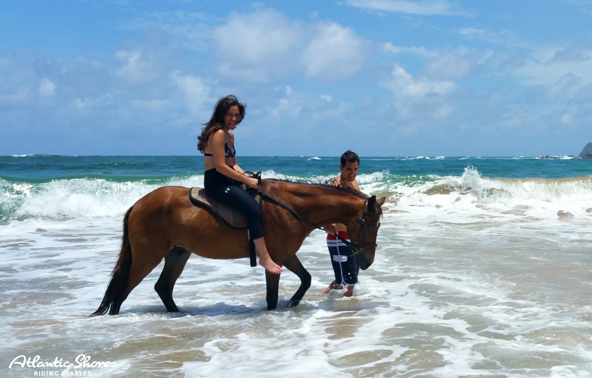 Romantic Horse Ride On The Beach - Atlantic Shores Riding Stables