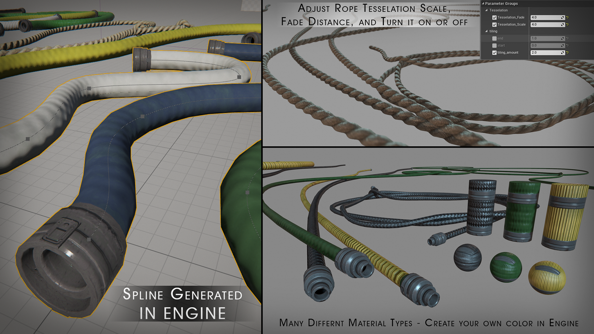 Spline: Ropes - Hoses - Sci-fi by PurePolygons in Blueprints - UE4 ...