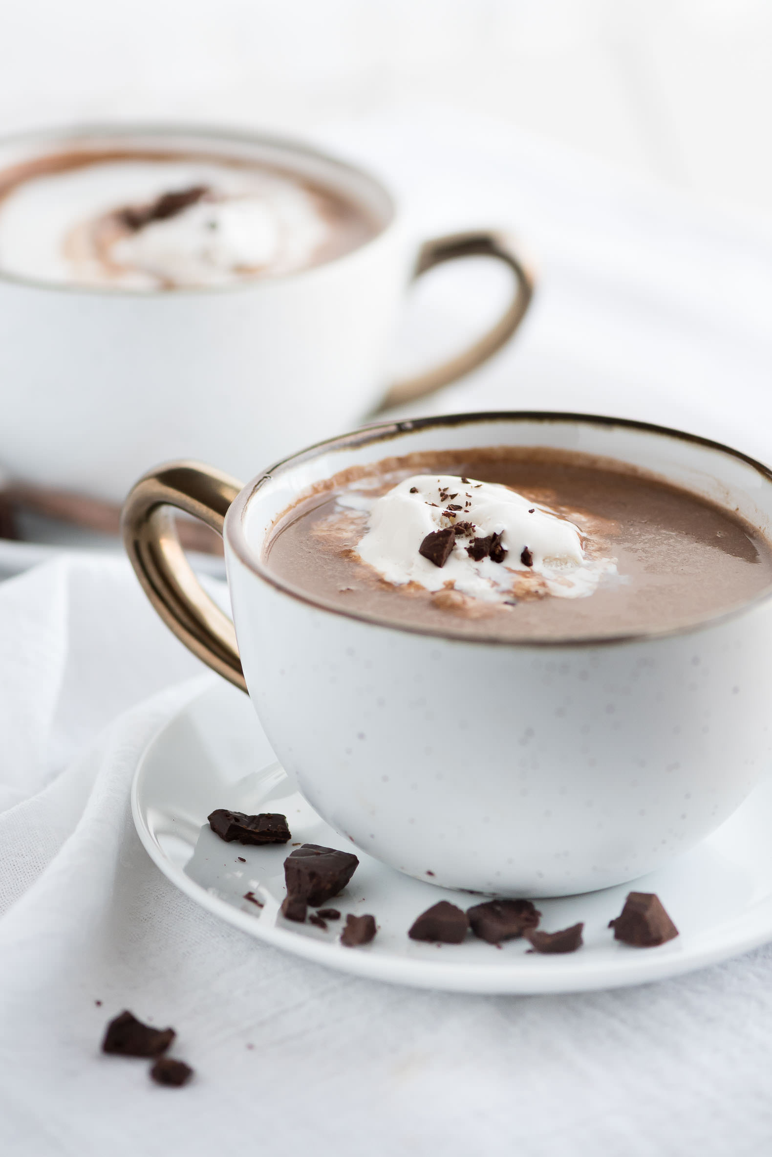Slow Cooker Salted Caramel Hot Chocolate + Giveaway - With Salt and Wit