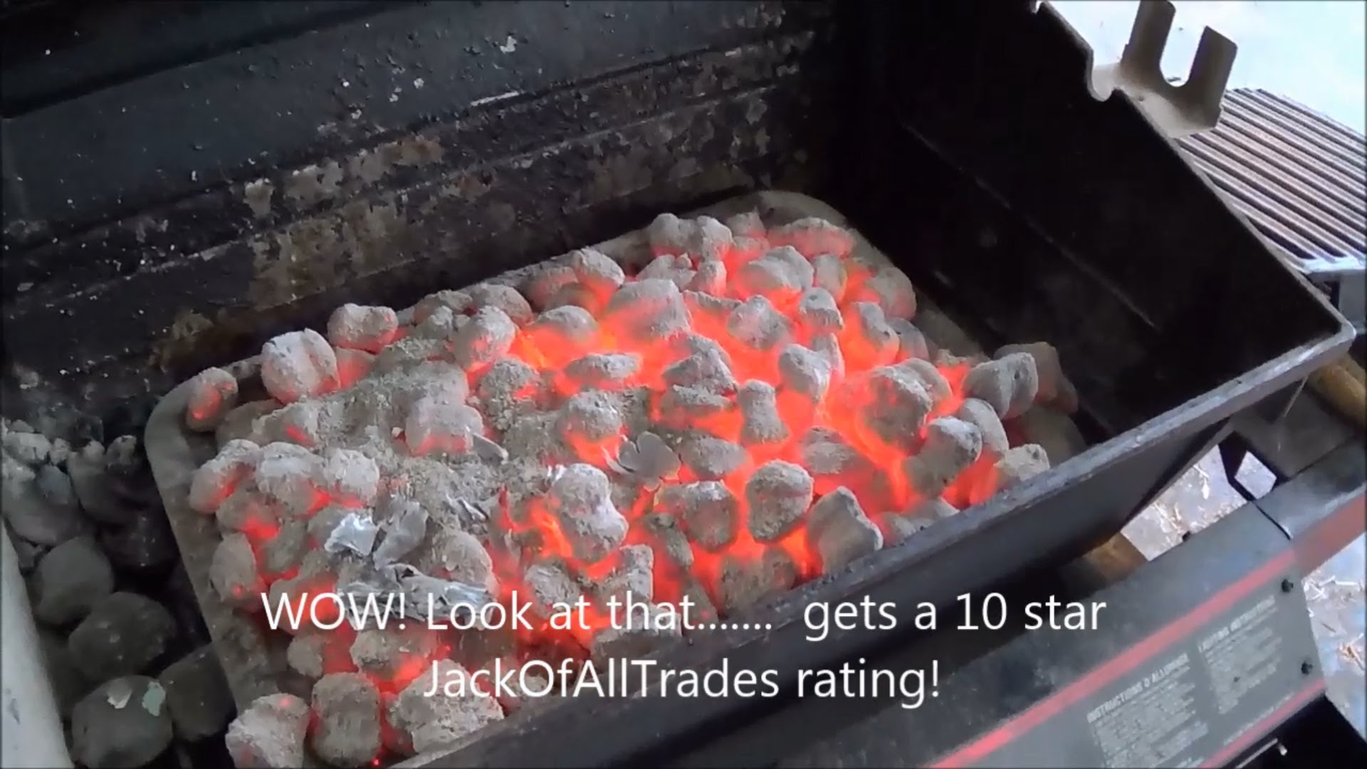 How to get amazing red hot coals for any barbecue - Coal starter ...