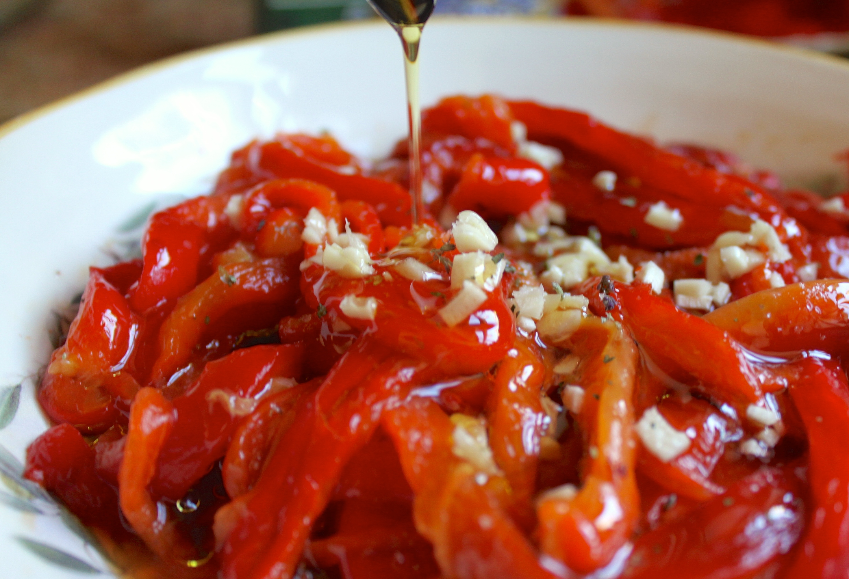How to Roast Red Peppers & Italian Red Pepper Antipasto ...