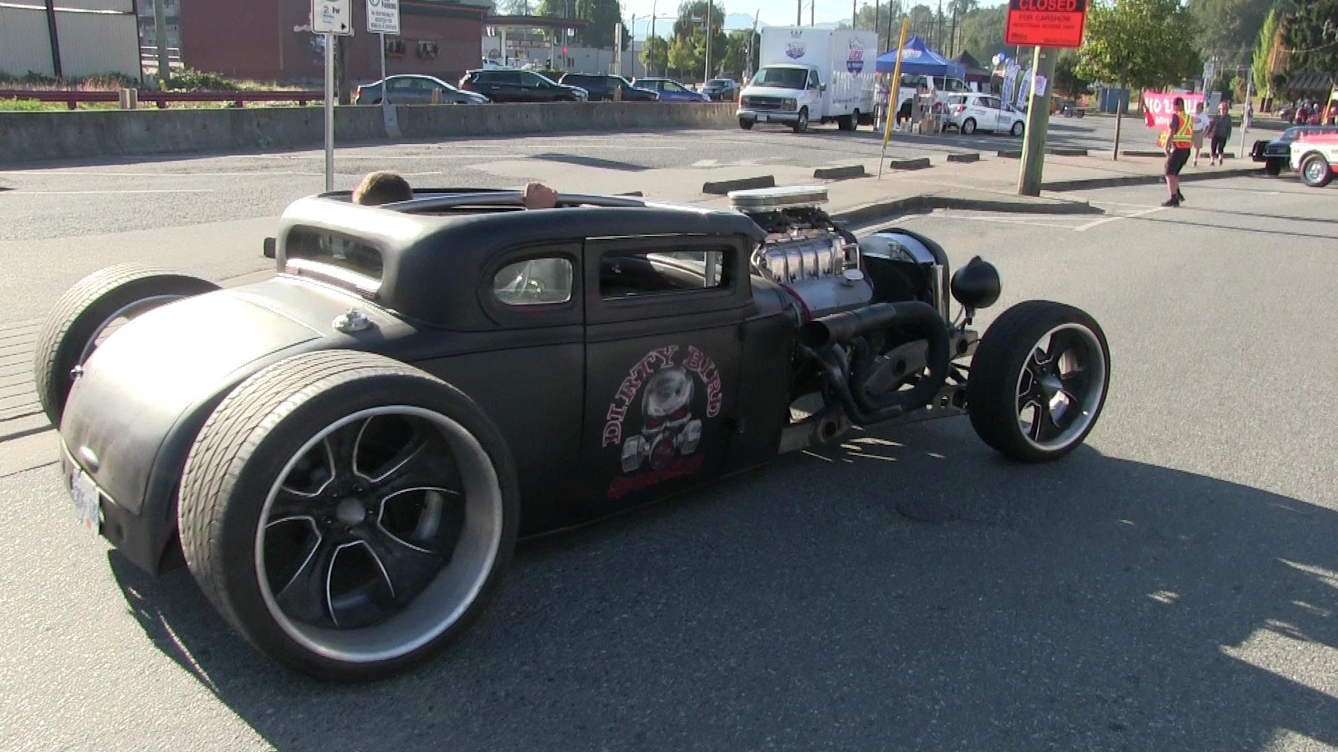 Bad ass Hot Rod spotted on the street,bad ass sound of rat rod ...