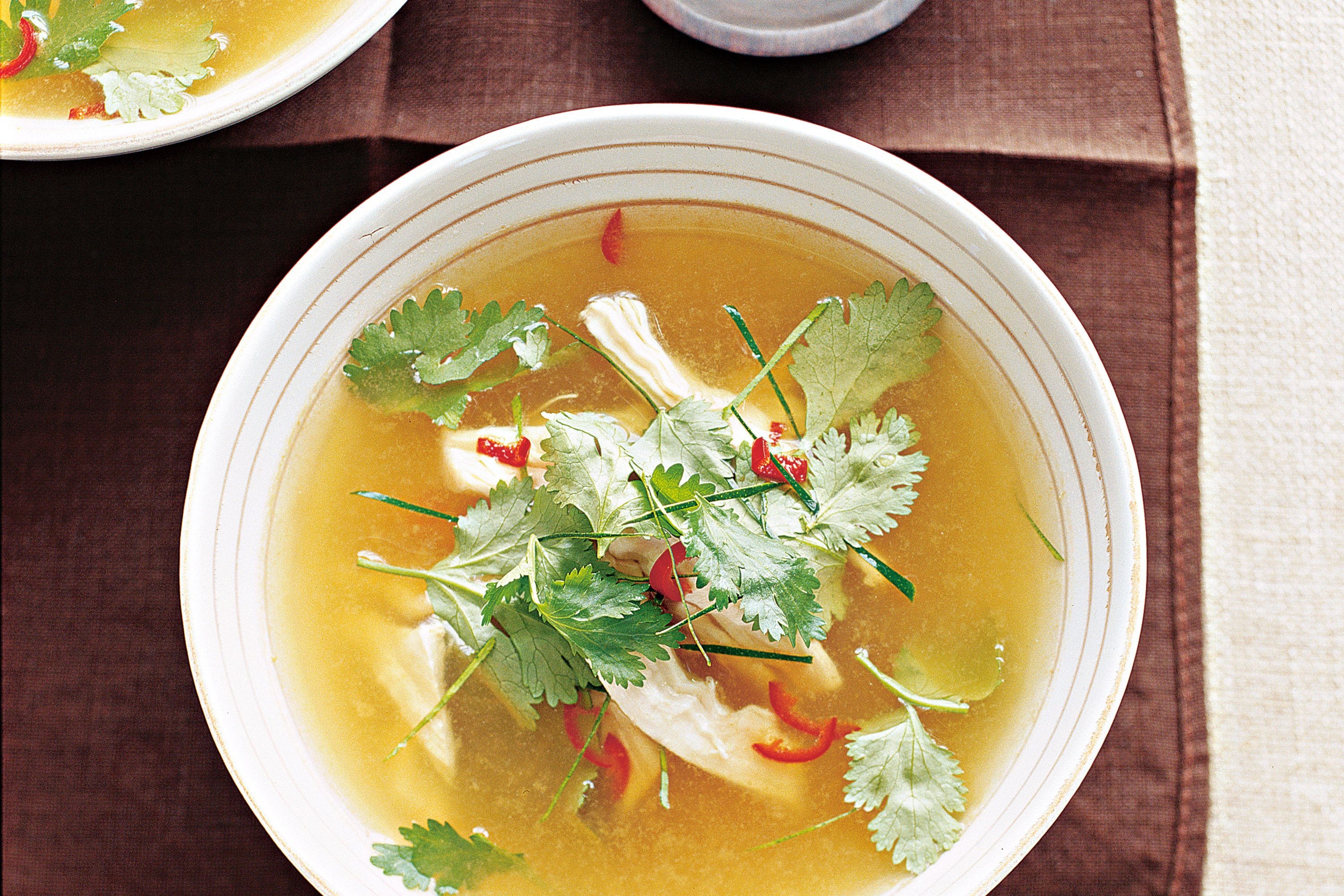 Hot and sour chicken soup