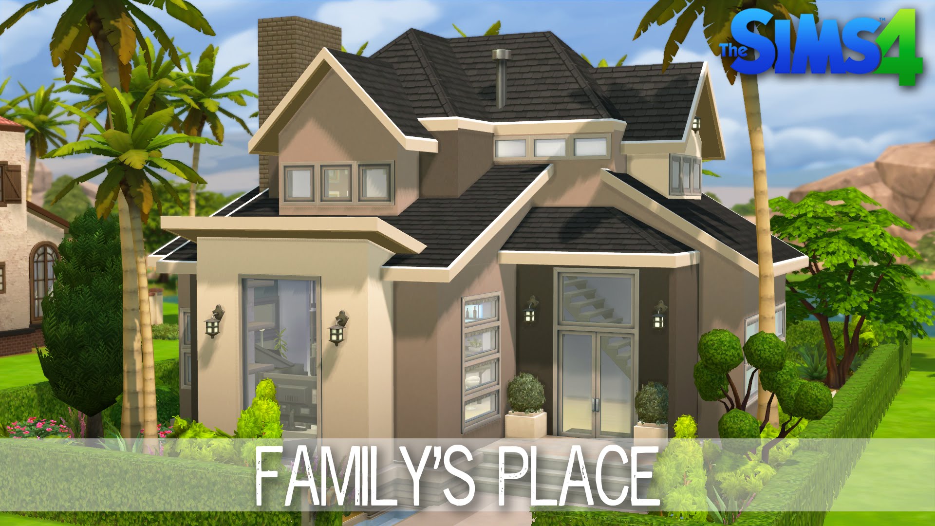 The Sims 4 House building - Family's Place - Speed Build - YouTube