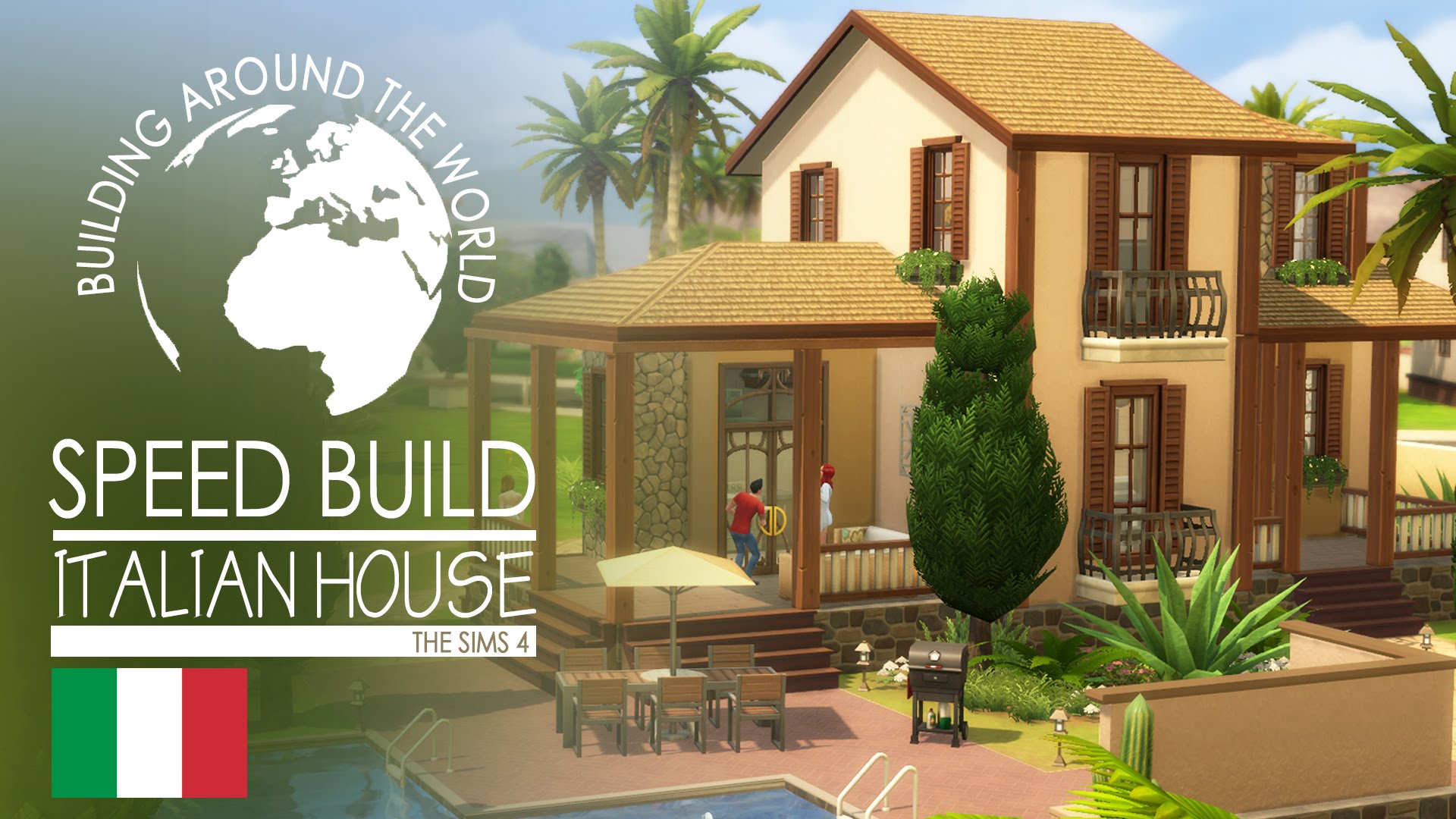 The Sims 4 - Speed Build - Italian House (Around The World) - YouTube