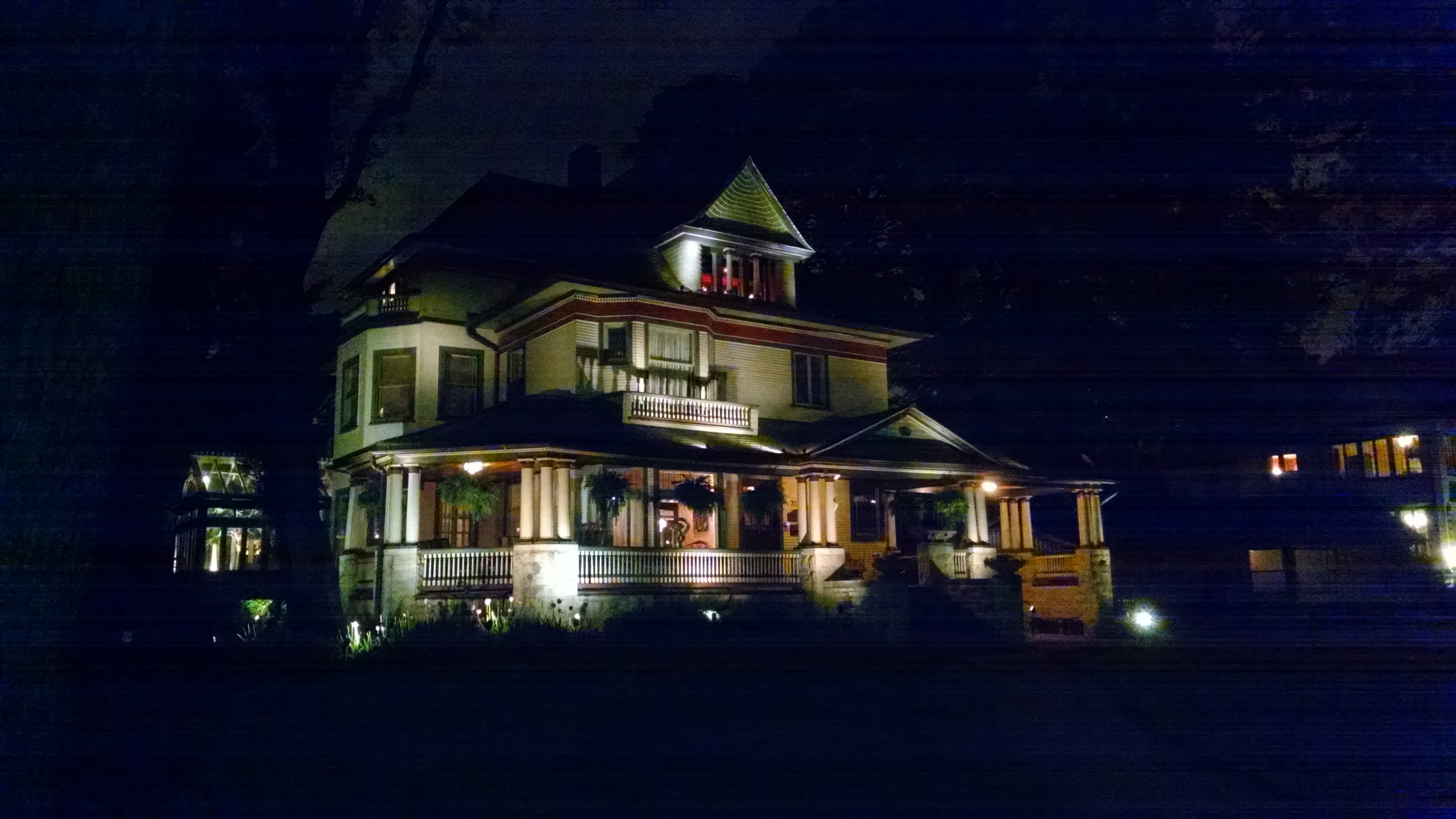 House at night photo