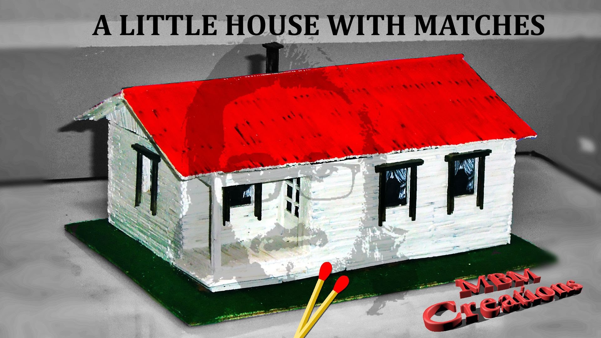 MBM Creations - How to build a little house with matches - YouTube