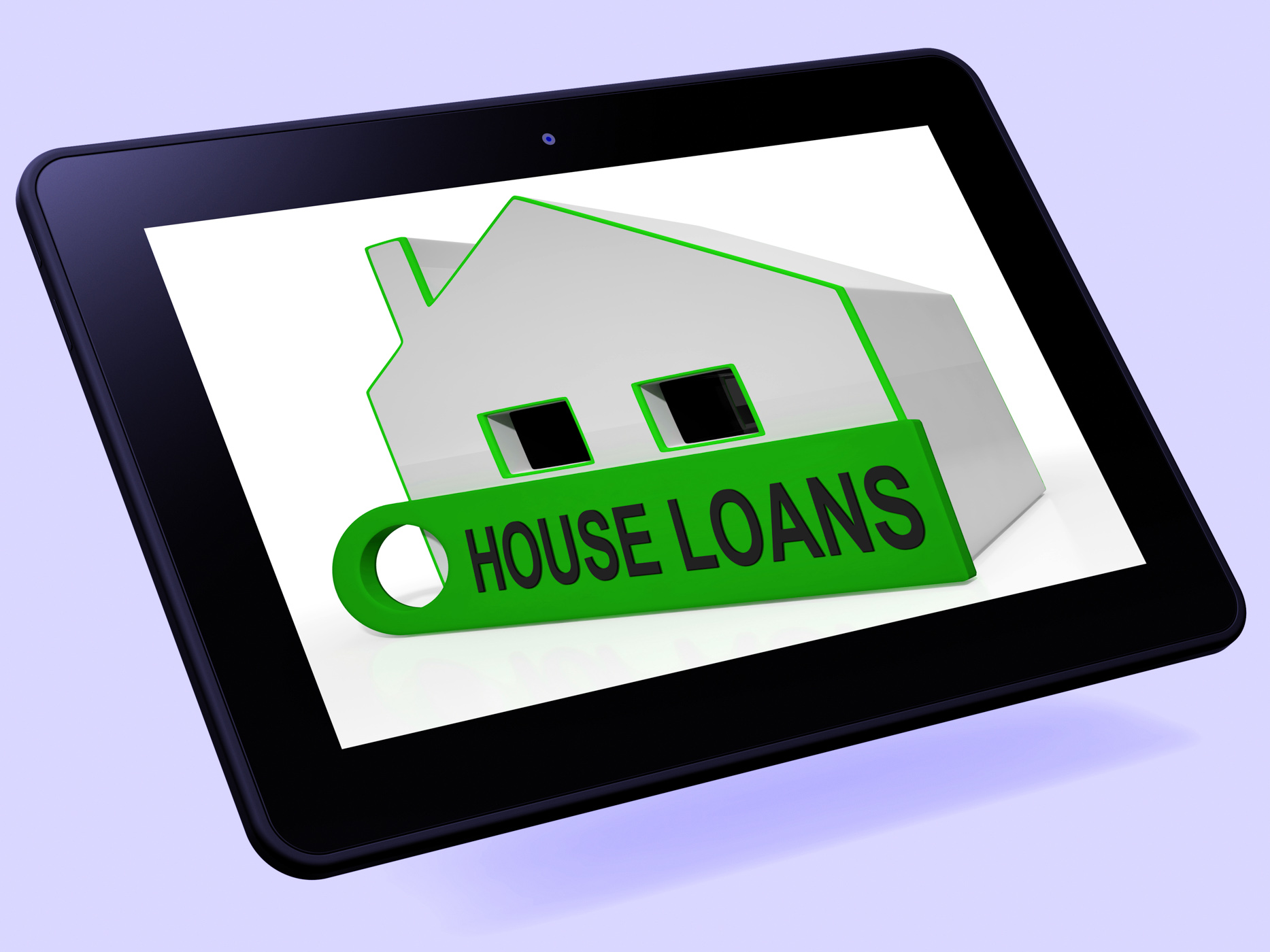House loans home tablet means mortgage interest and repay photo