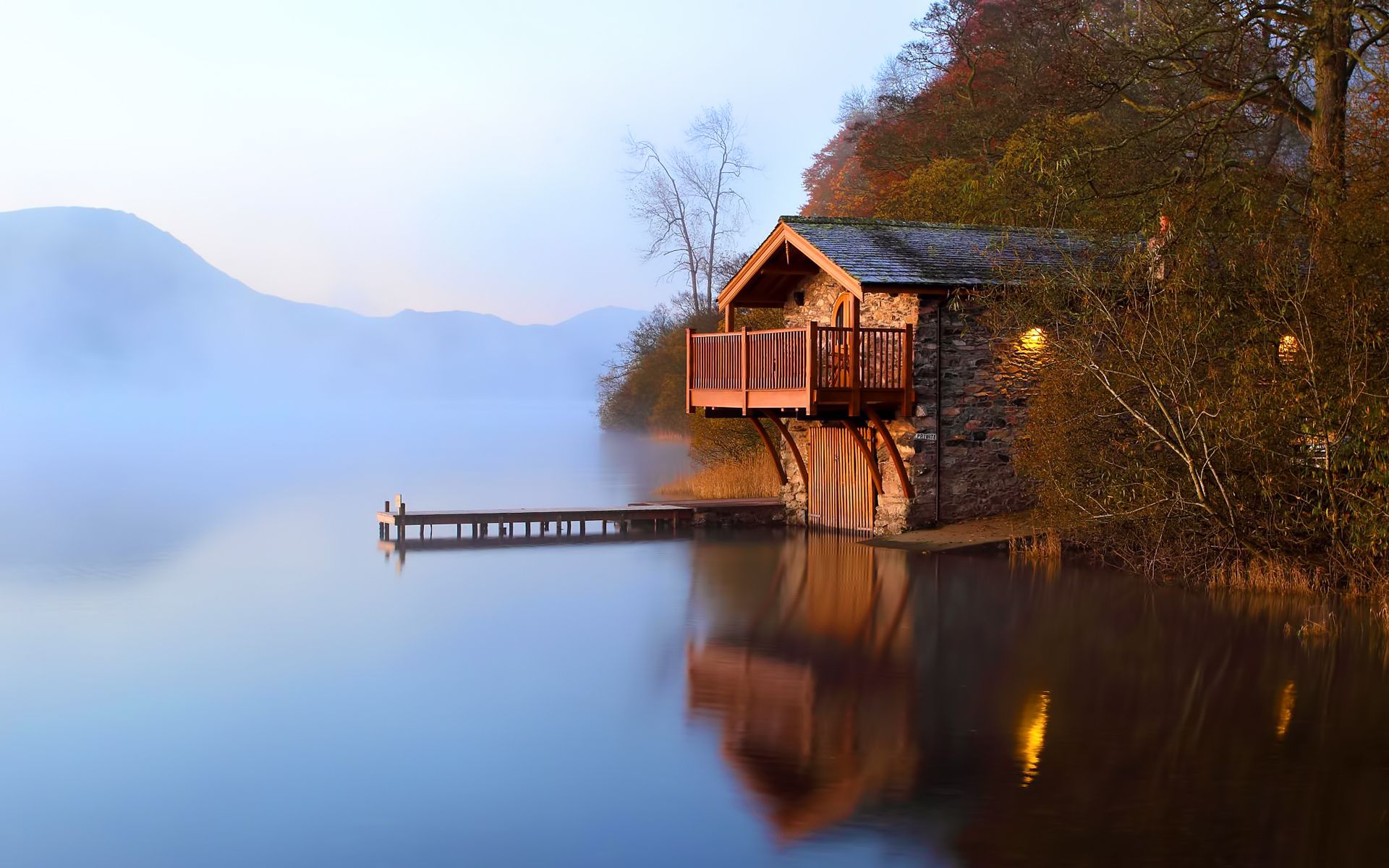 Beautiful House Near The Lake | HD Nature Wallpapers for Mobile and ...