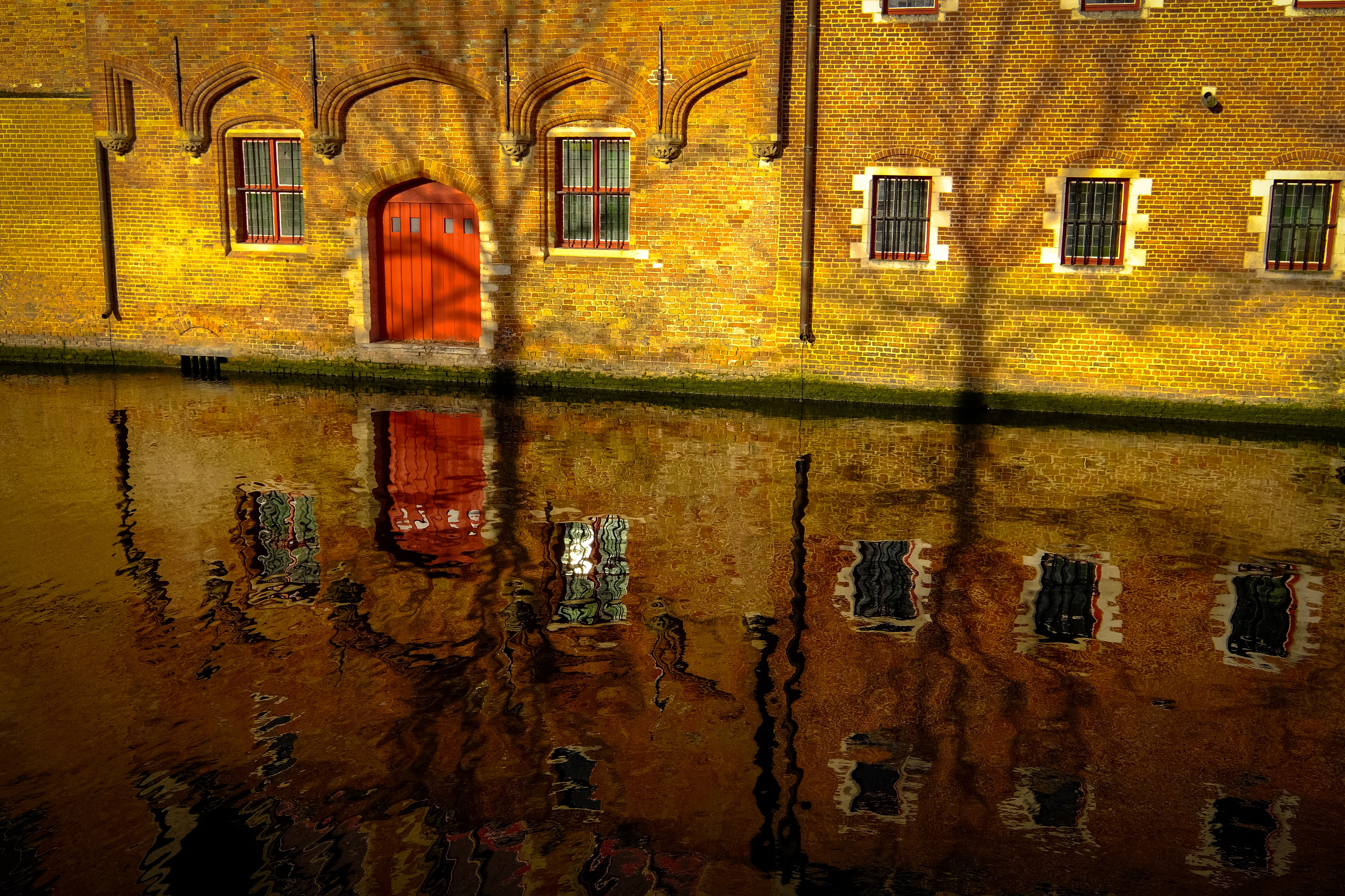 House Reflection, Abandoned, Old, Water, Wall, HQ Photo