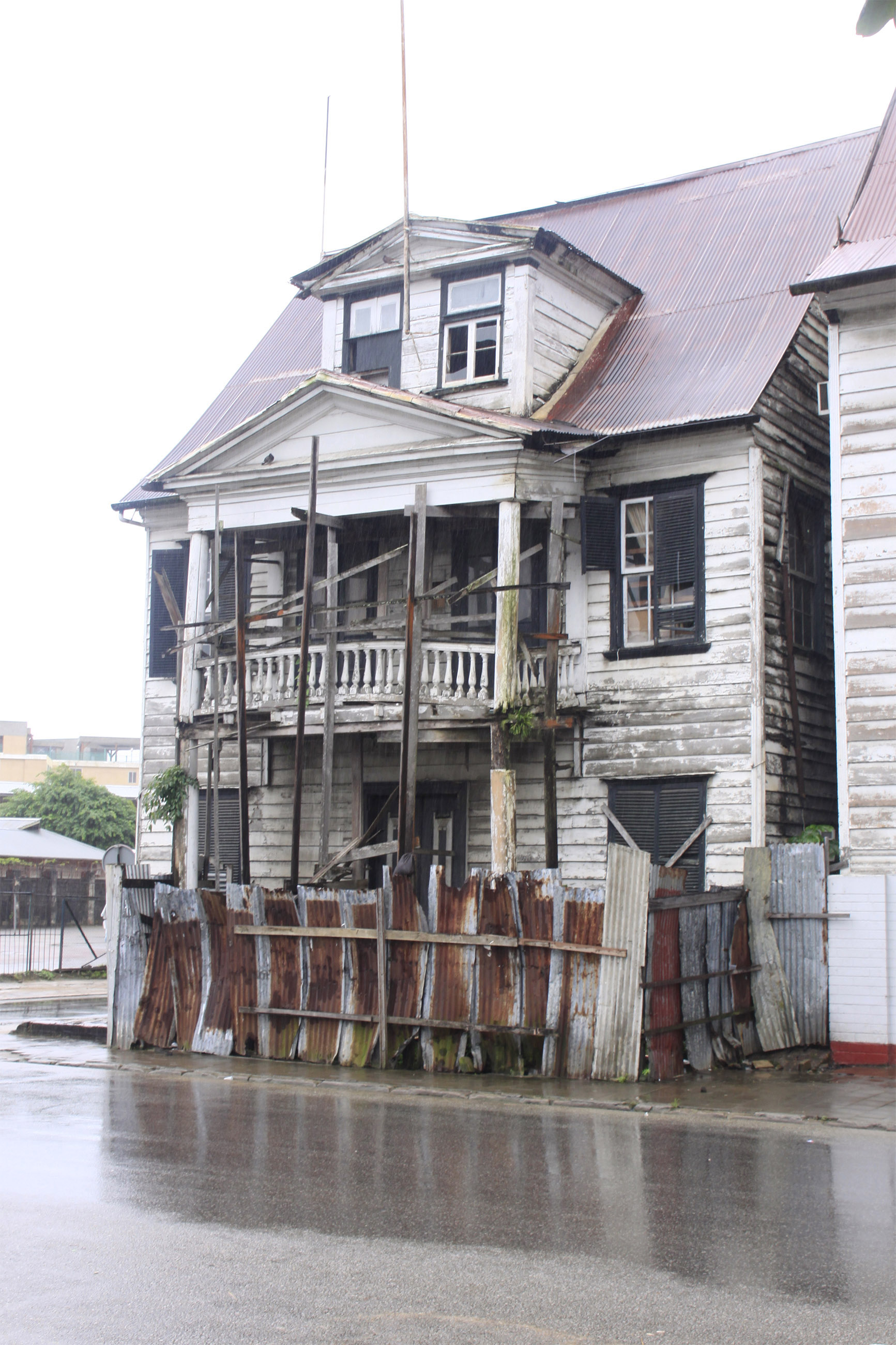 Houses in the city of paramaribo photo
