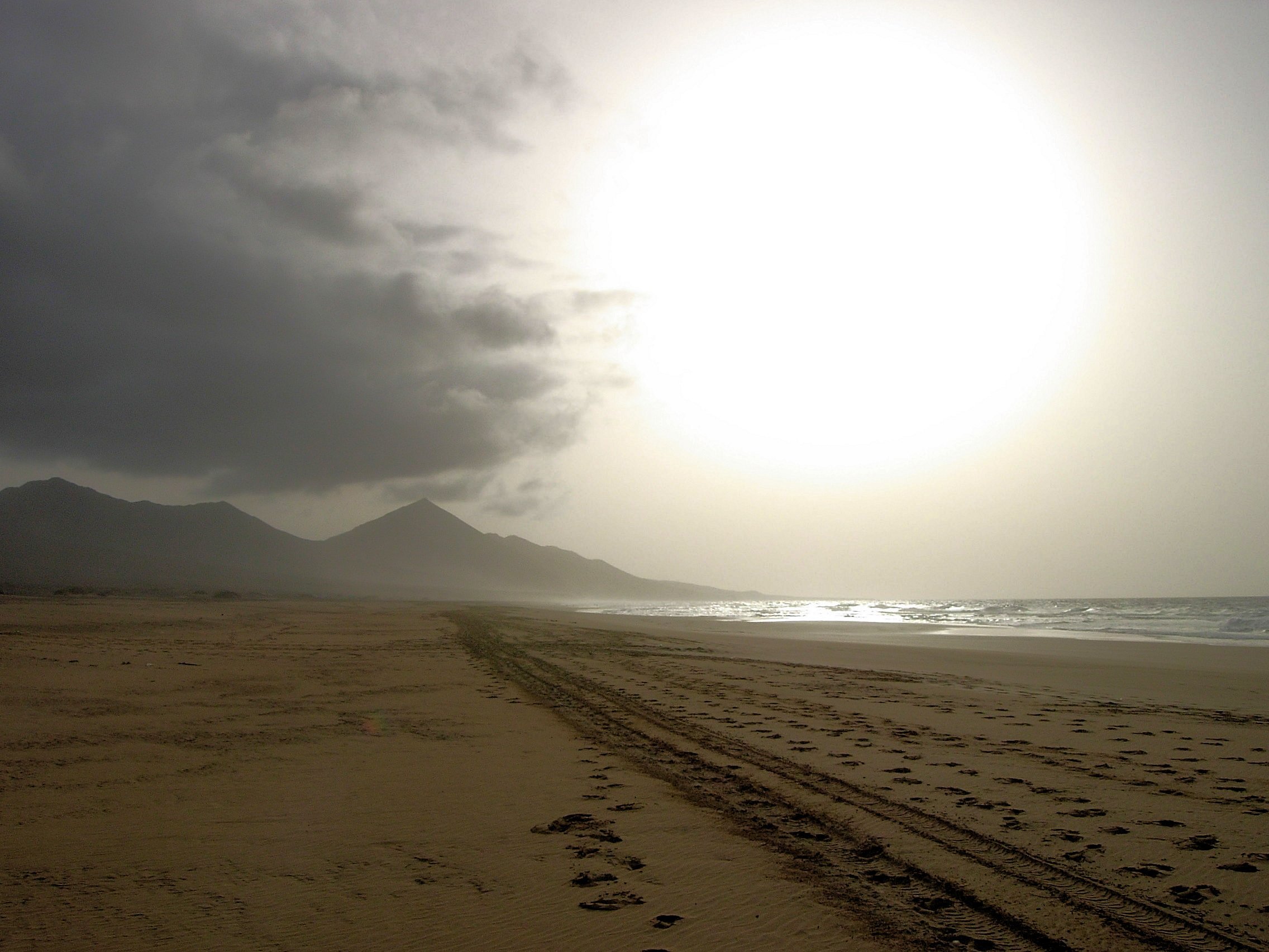 Huge cofete beach in fuerteventura photo