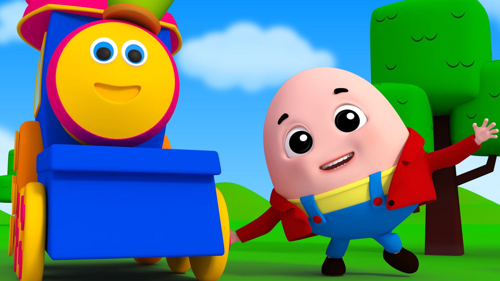 Humpty Dumpty | Bob cartoons | Humpty Dumpty rhymes | Bob the train ...