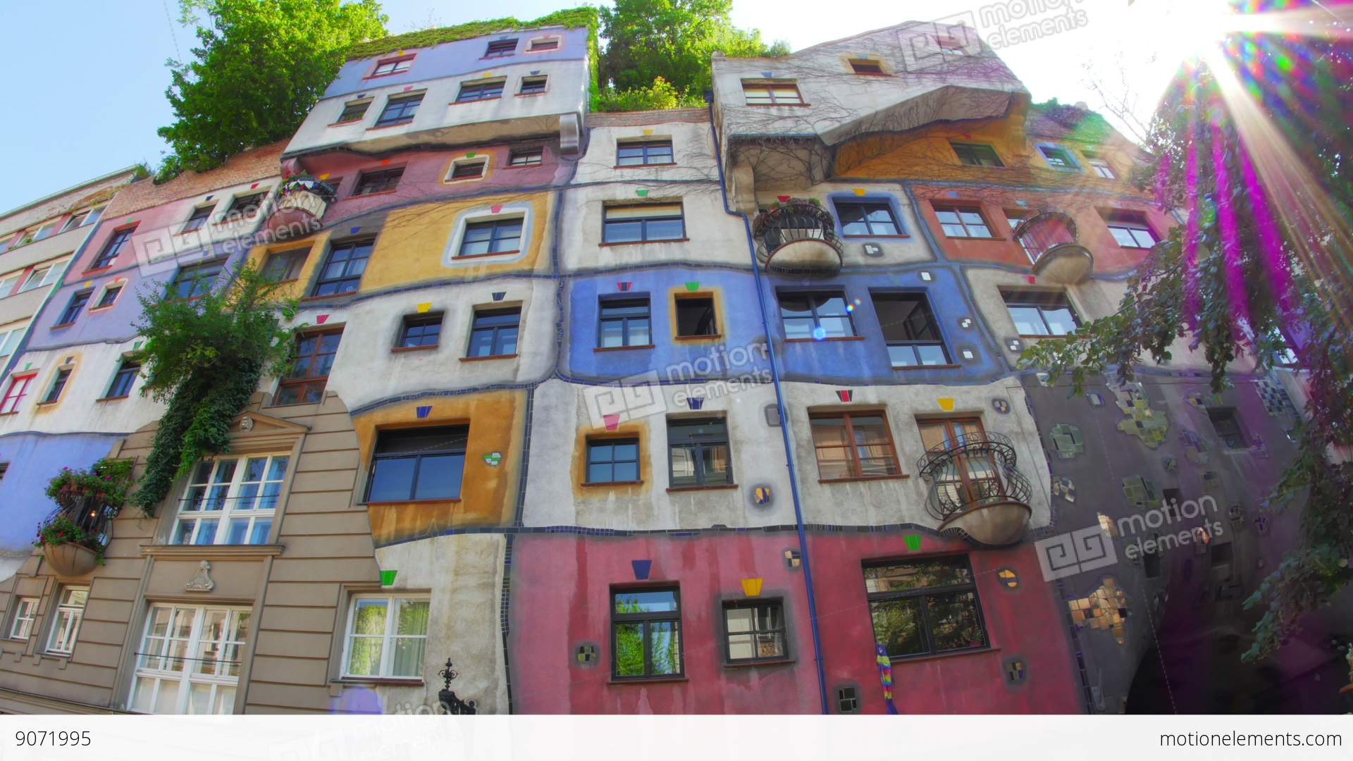 Bizarre Hundertwasser House, Contemporary Architecture, Vienna ...