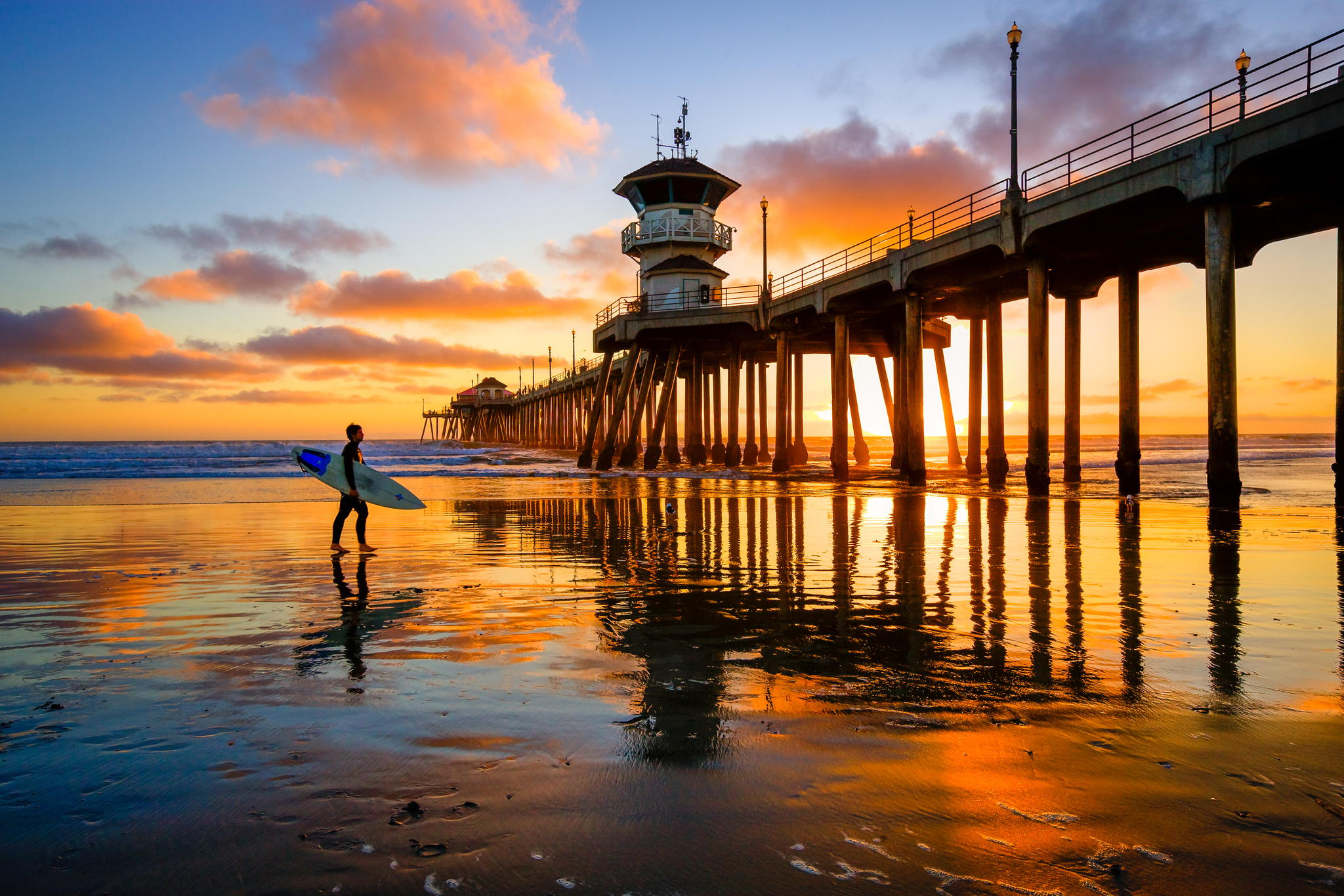 Huntington Beach Pier | Discovered from Dream Afar New Tab | Dream ...