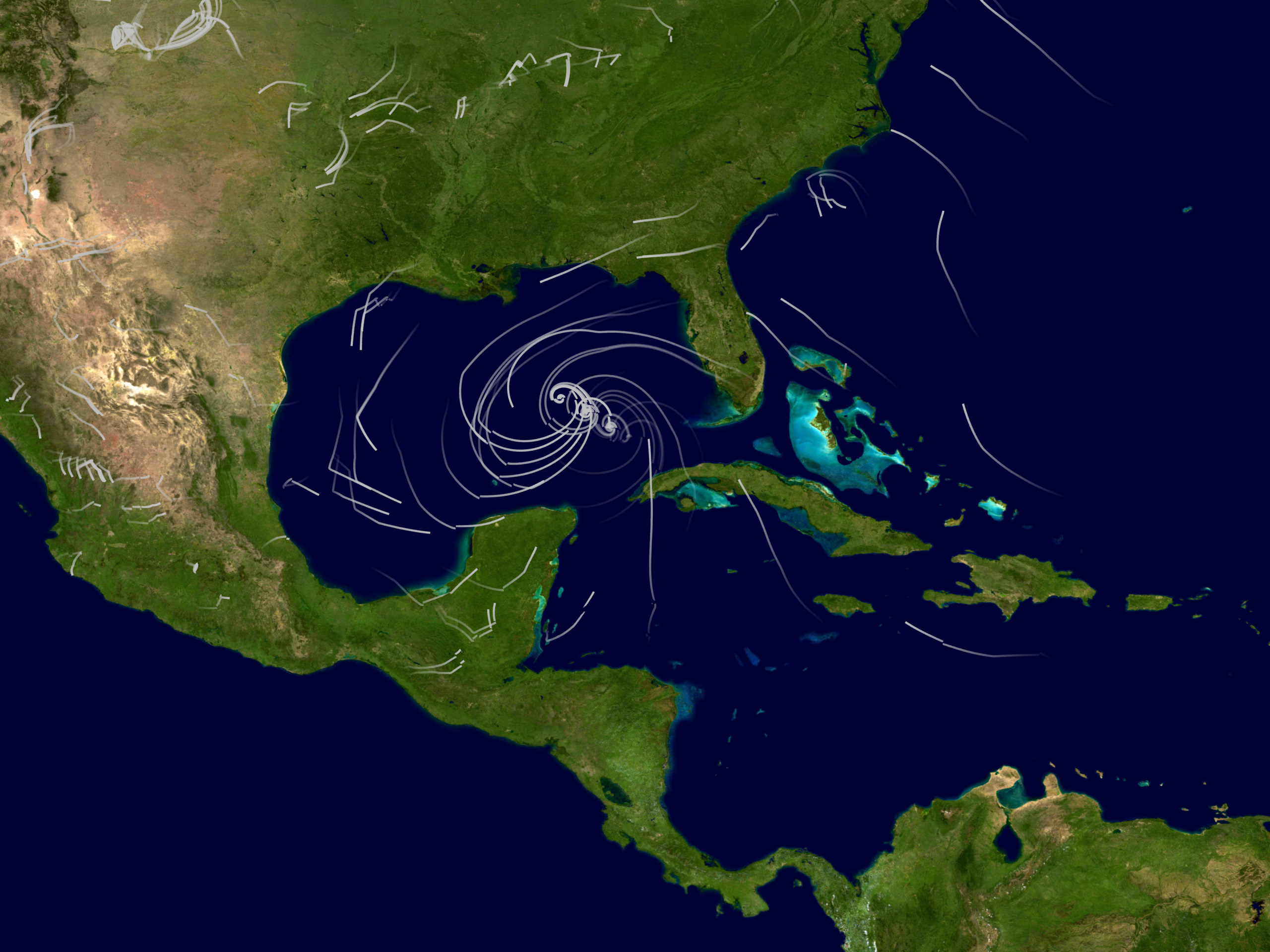 Winds of Hurricane Katrina : Image of the Day