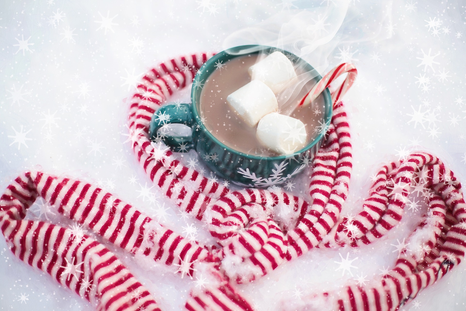Ice and hot chocolate photo
