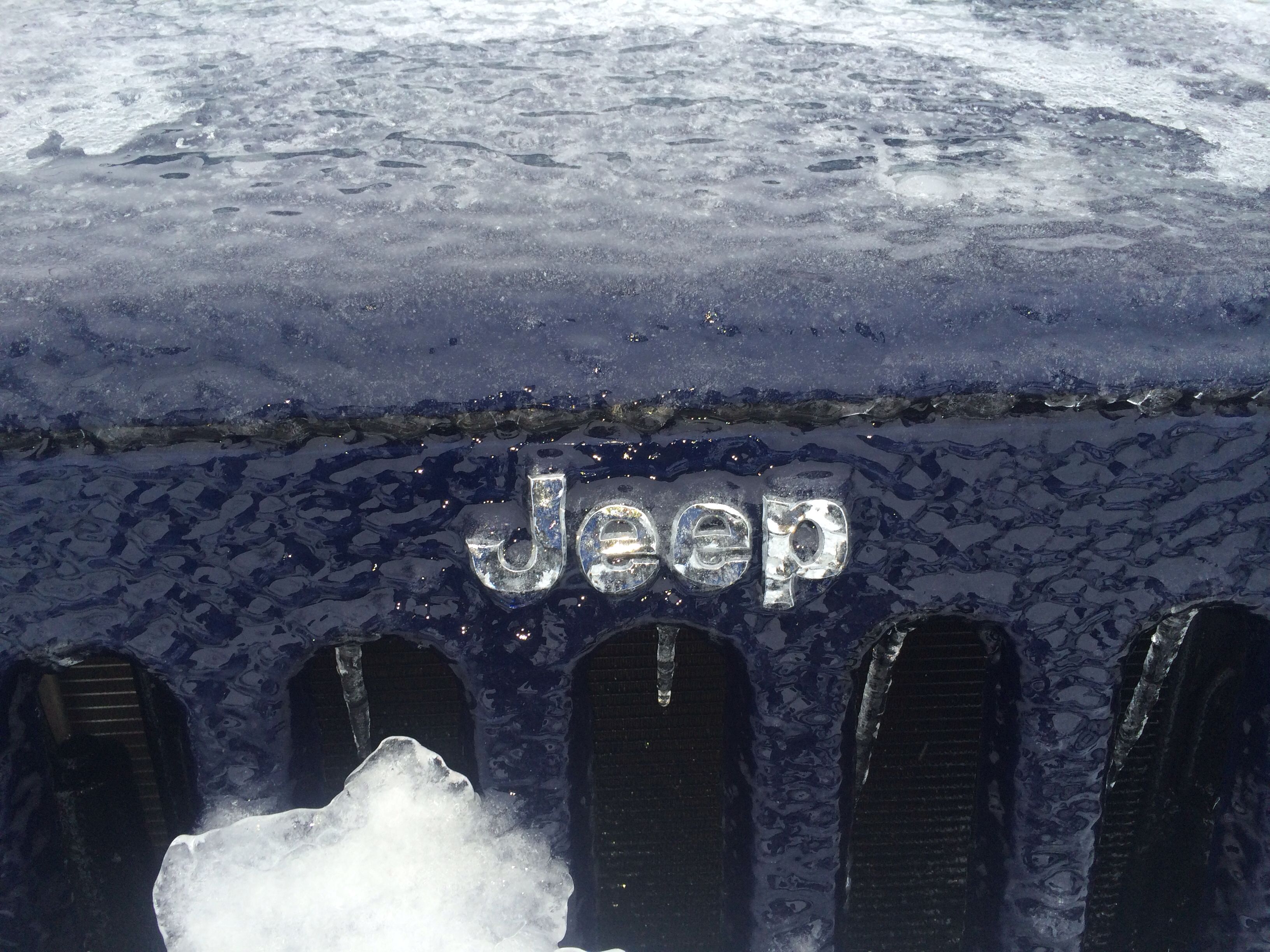 Just peel off the protective ice coating. | It's a Jeep Thing ...