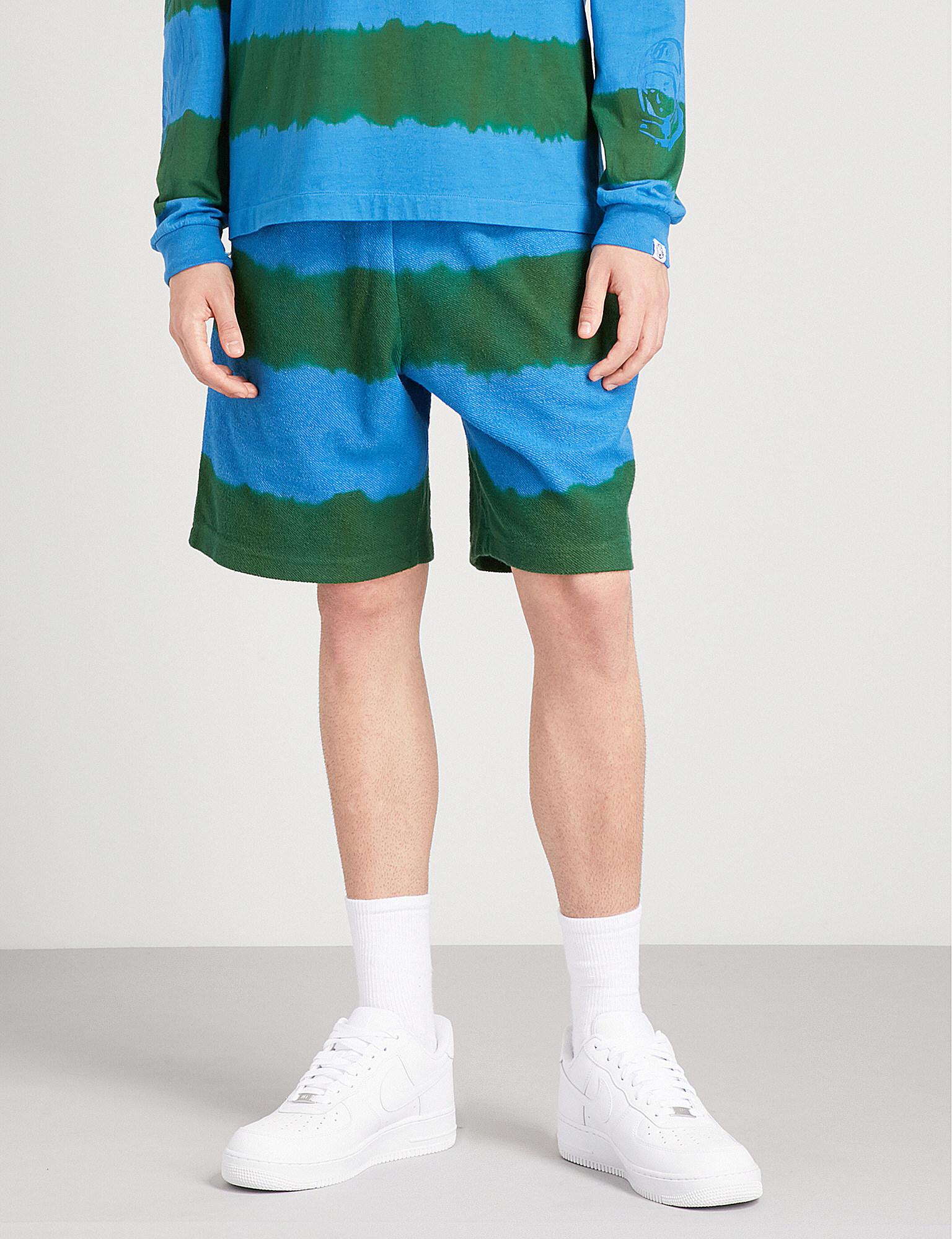 Lyst - Bbcicecream Striped Relaxed-fit Cotton-terrycloth Shorts in ...