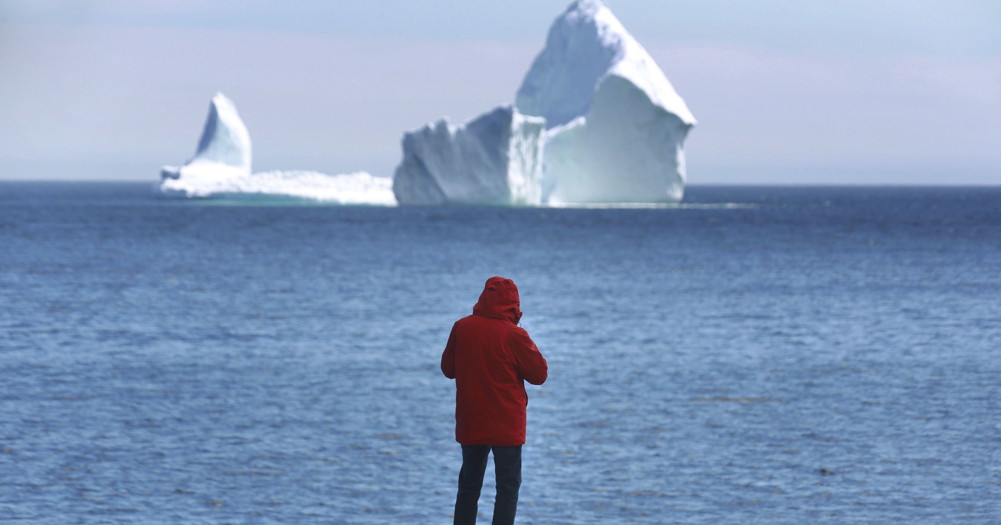 Iceberg towers over Canadian town along 'iceberg alley'