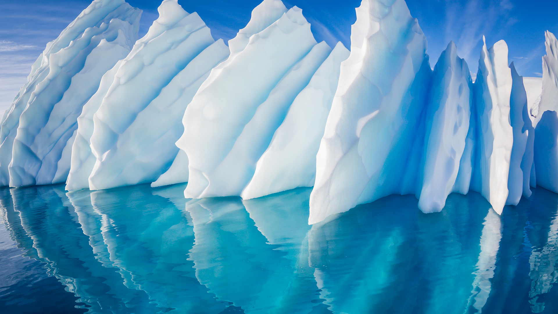 Face in the ice, iceberg in Paradise Harbor, Antarctic Peninsula ...