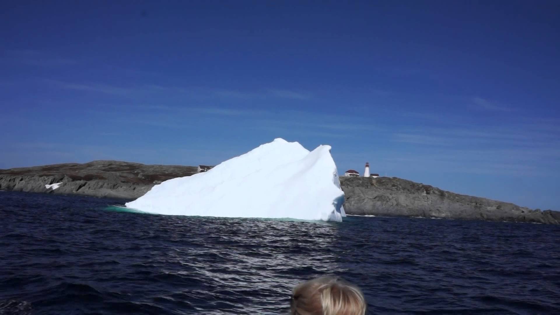 Iceberg near Quirpon lighthouse Inn - YouTube