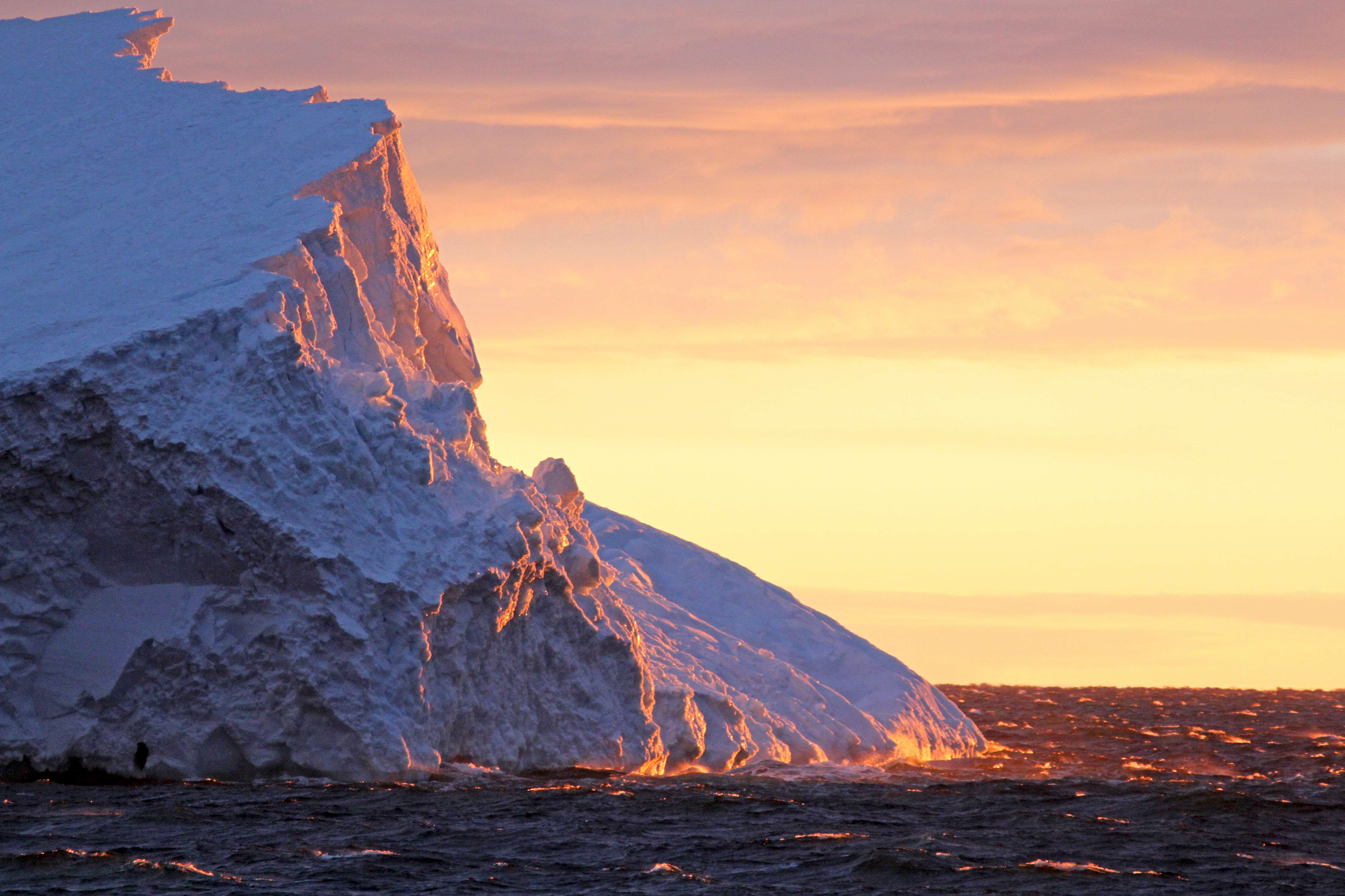 Iceberg sunset photo