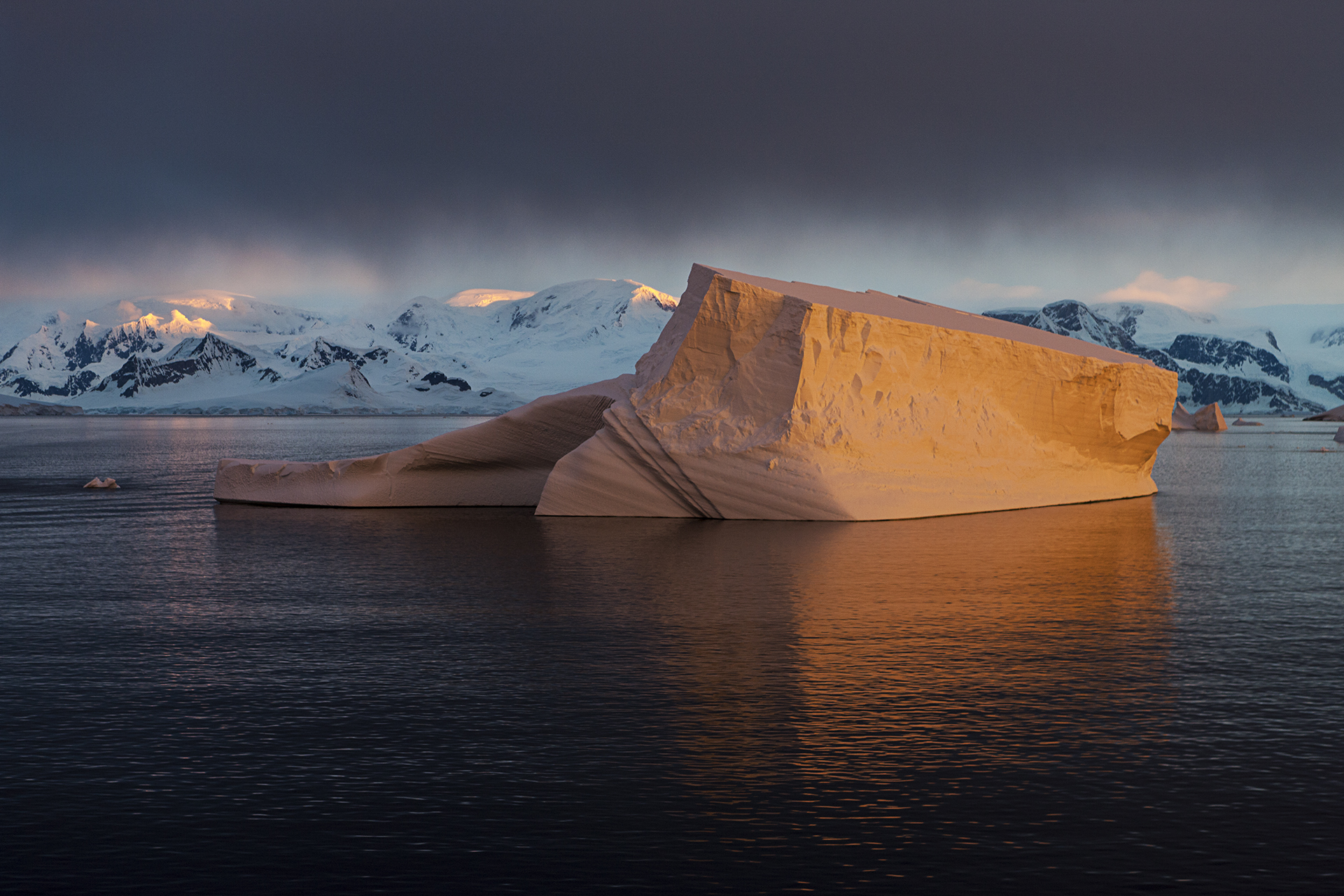 Iceberg at Sunset in the Lemaire Channel, Antarctica by Camille ...