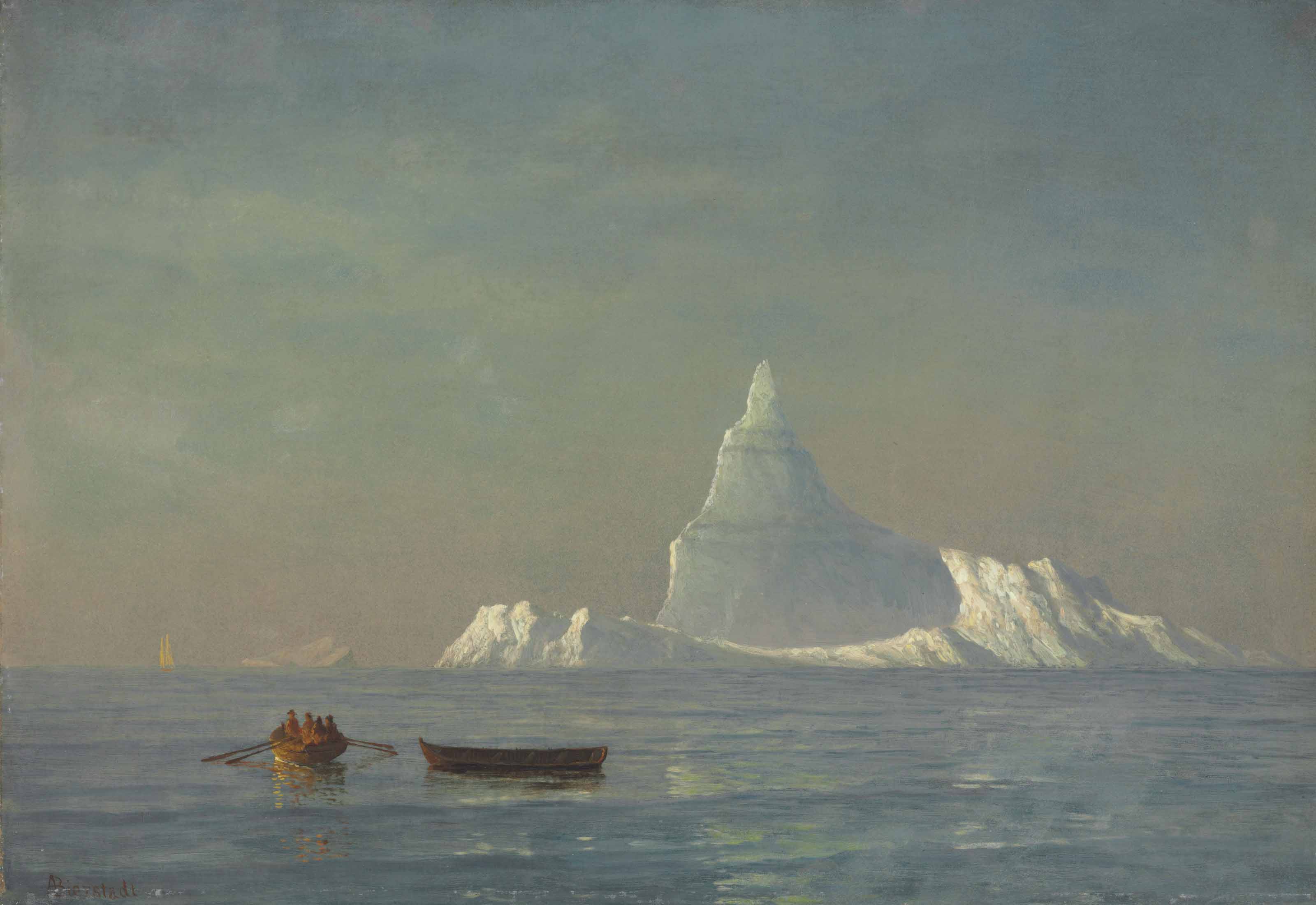 Albert Bierstadt (1830-1902) | Icebergs | 19th Century, Paintings ...