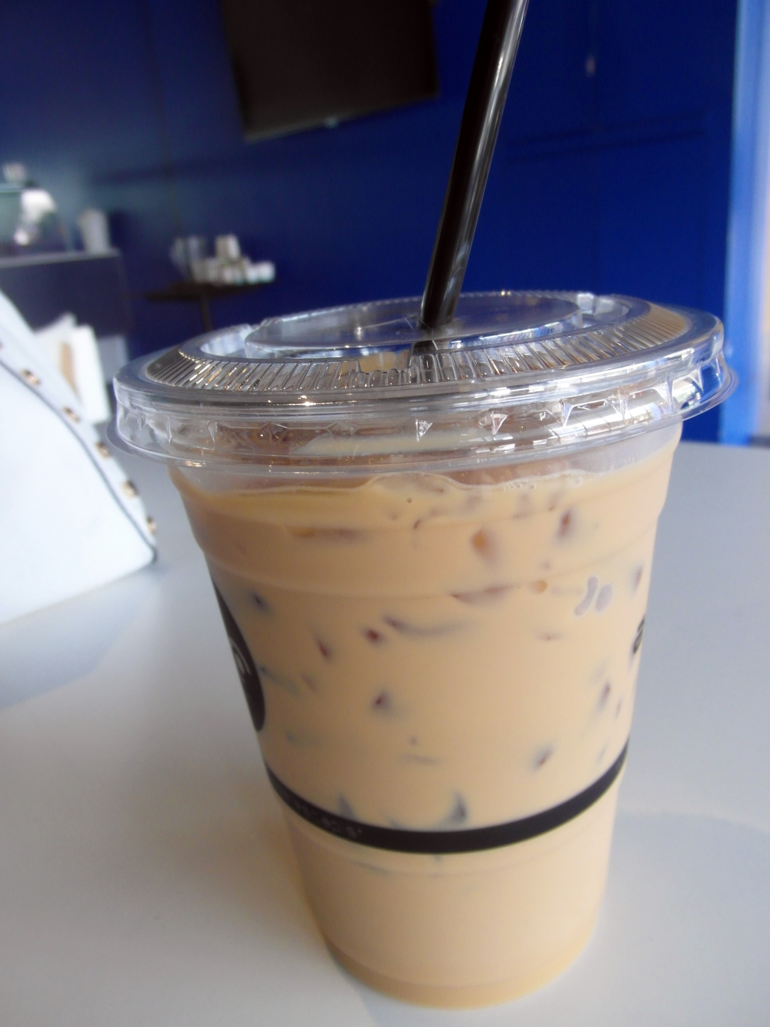 Iced coffee in a cafe photo