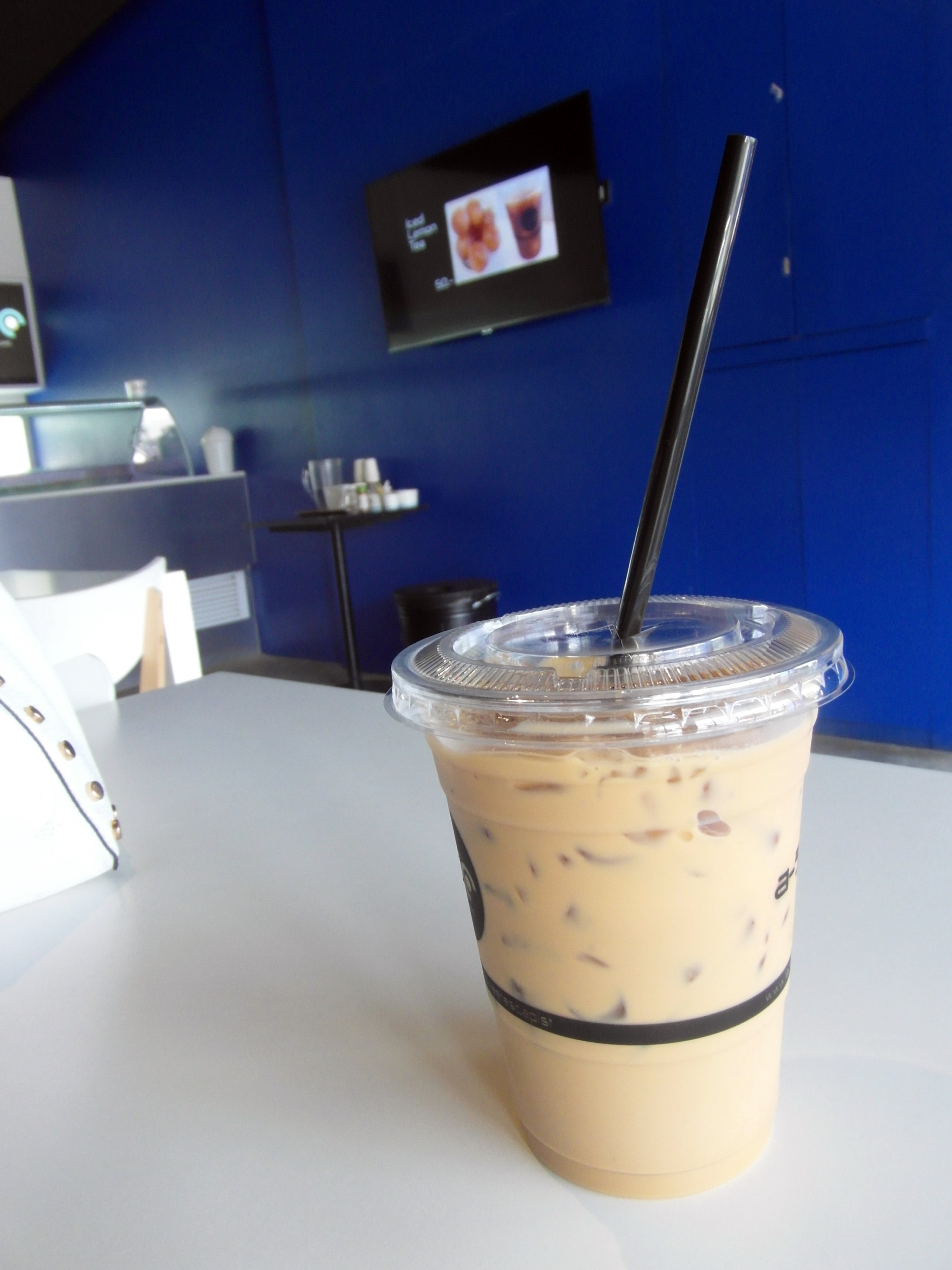 Iced coffee in a cafe photo