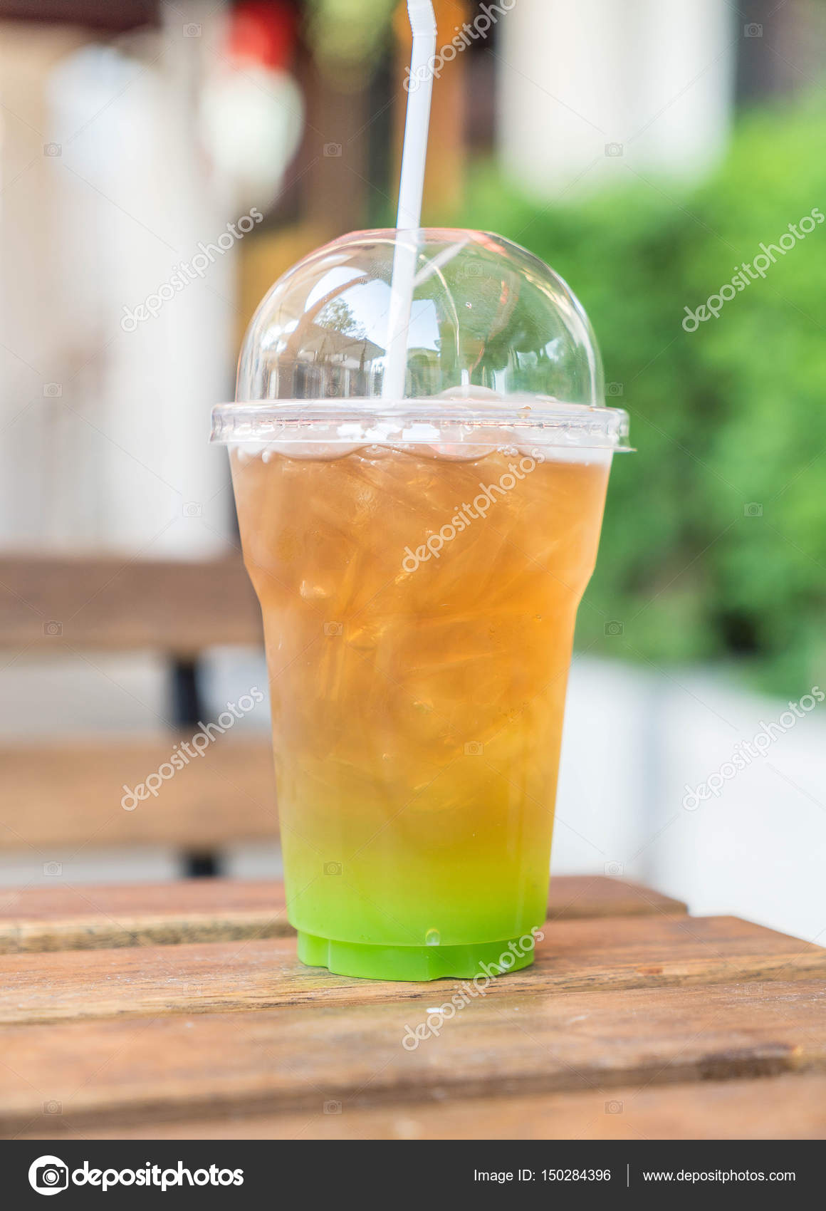 iced kiwi tea — Stock Photo © topntp #150284396
