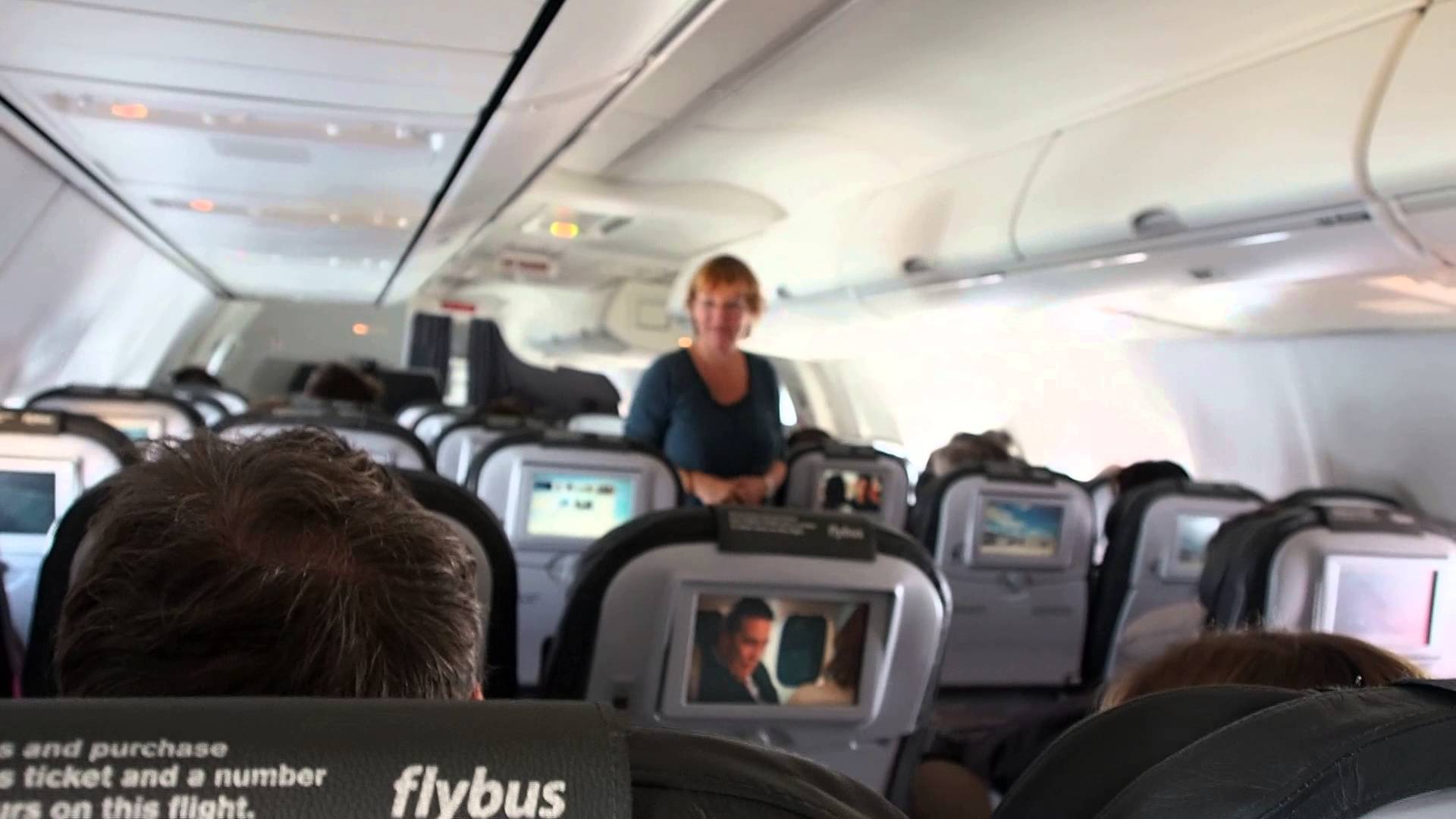 IcelandAir airplane interior autumn 2014 - YouTube