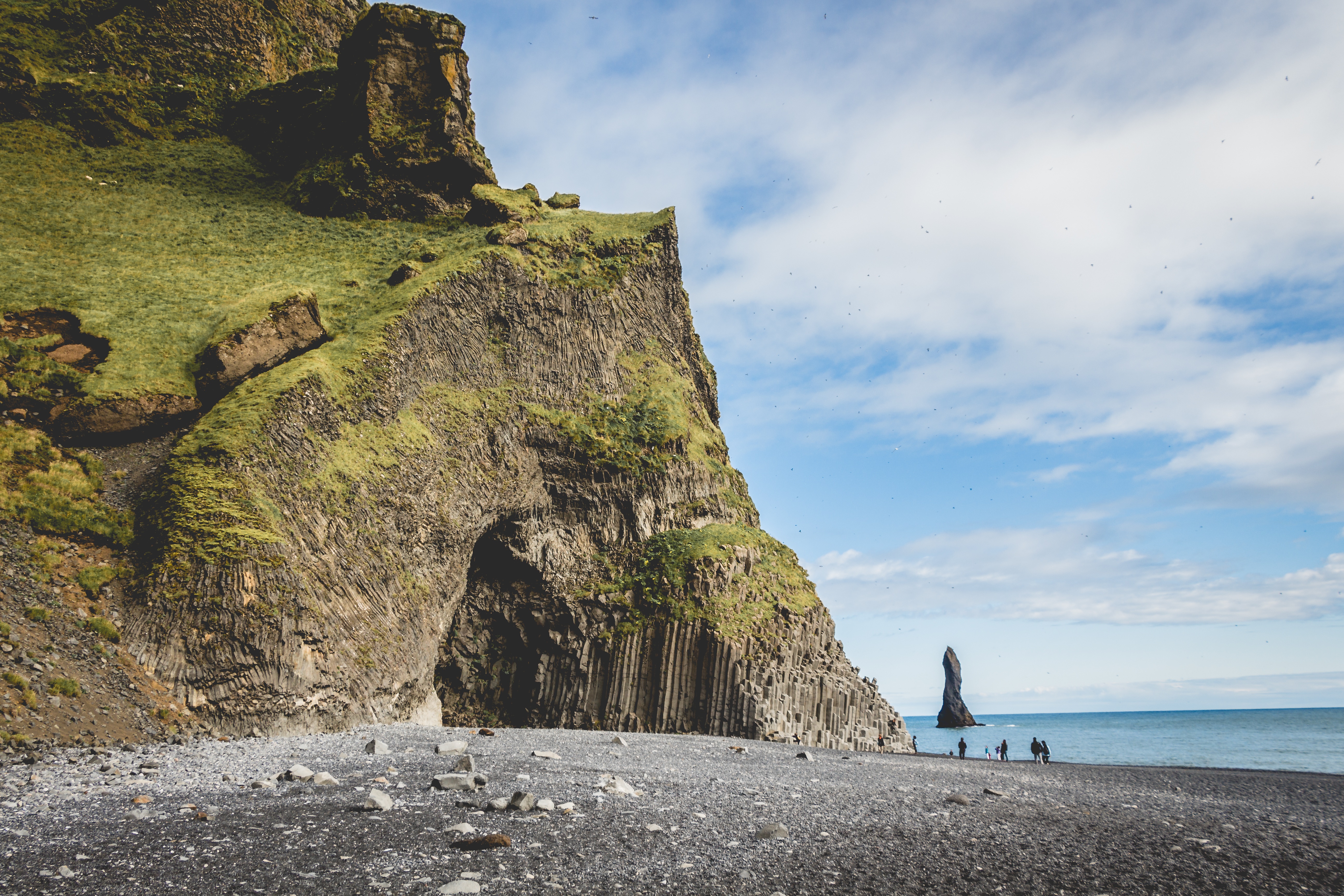 Icelandic Rocky Shore, Beach, Flow, Giant, Iceland, HQ Photo