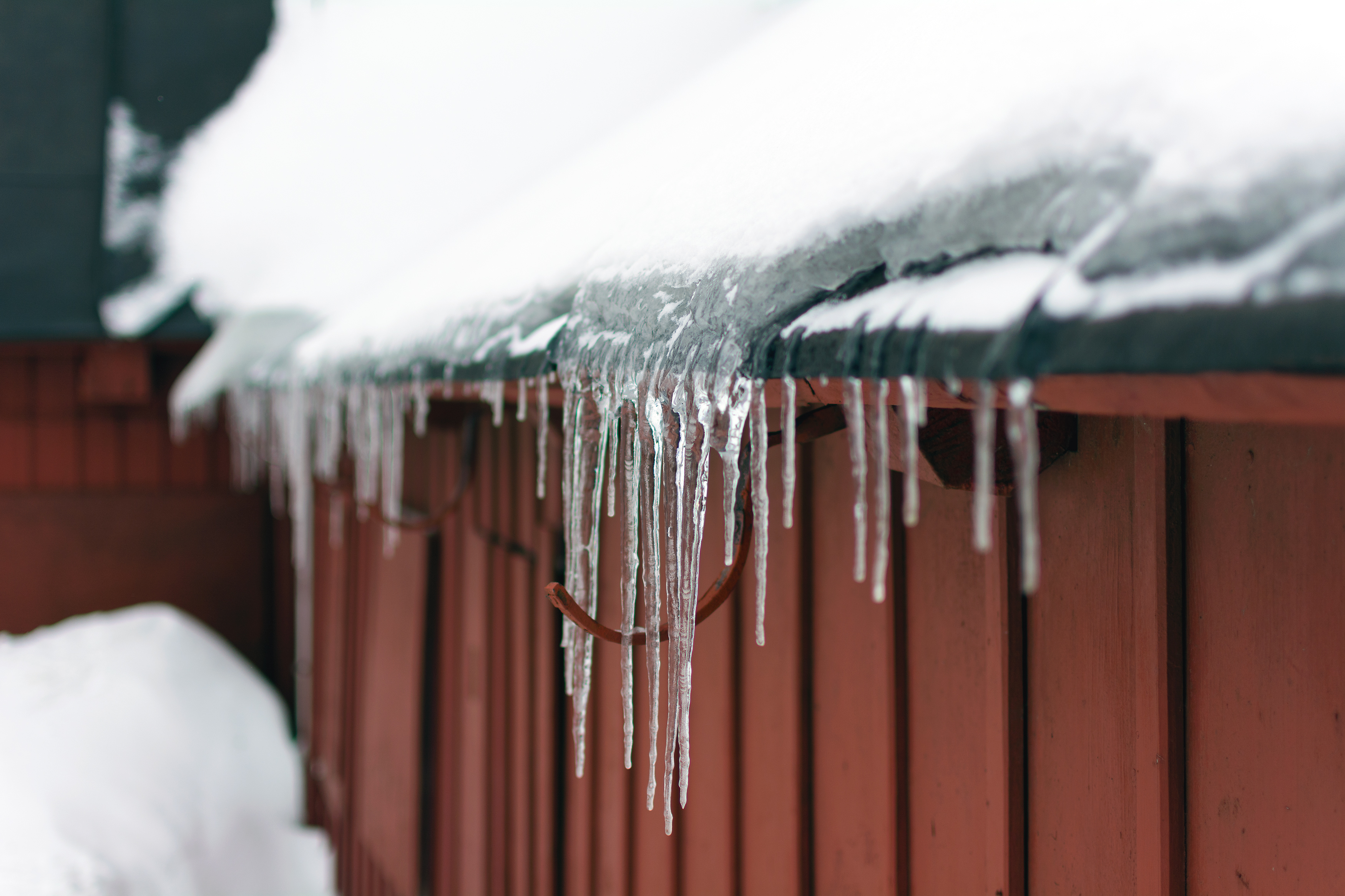 Free Image: Icicles on the Roof | Libreshot Public Domain Photos