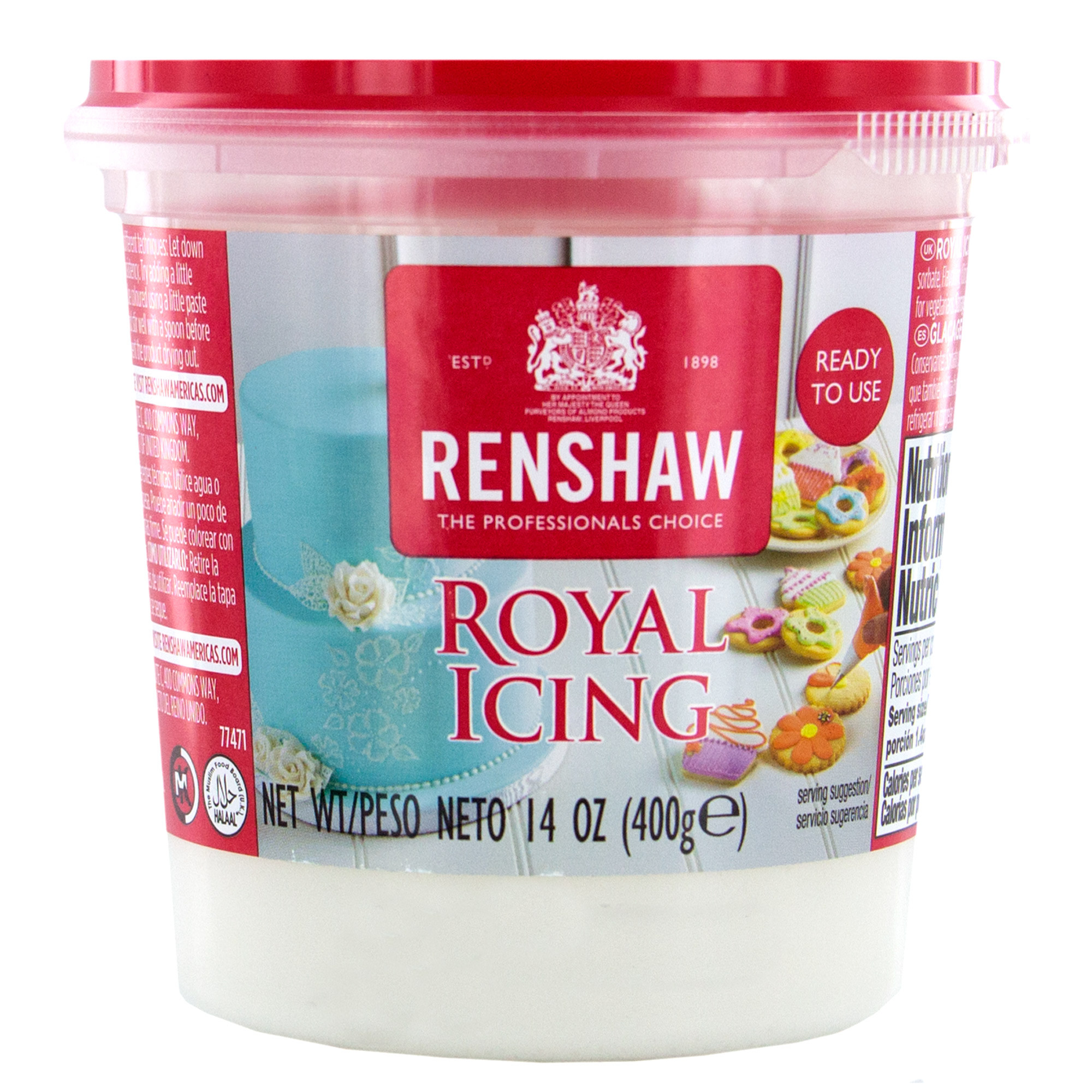 Royal Icing Ready-To-Use, 14 Ounces Stencil Icings