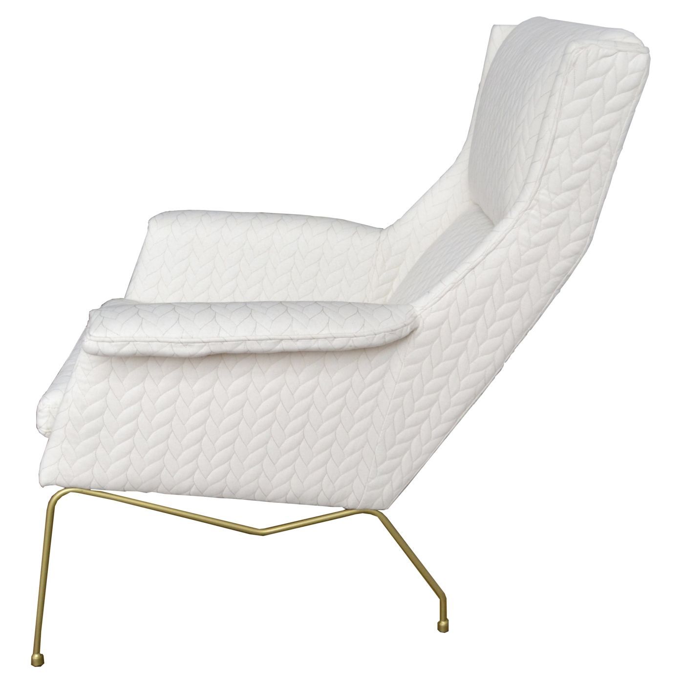 Evian Arm Chair, Icy Leafage Beige by New Pacific Direct | 9900008