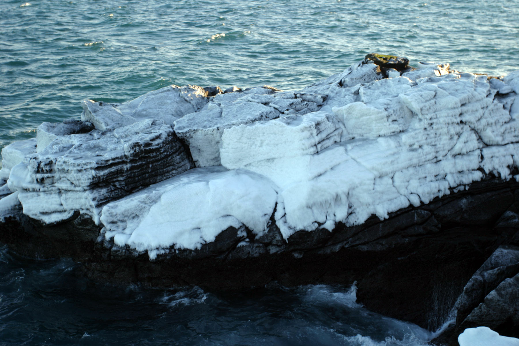 Icy cliff photo