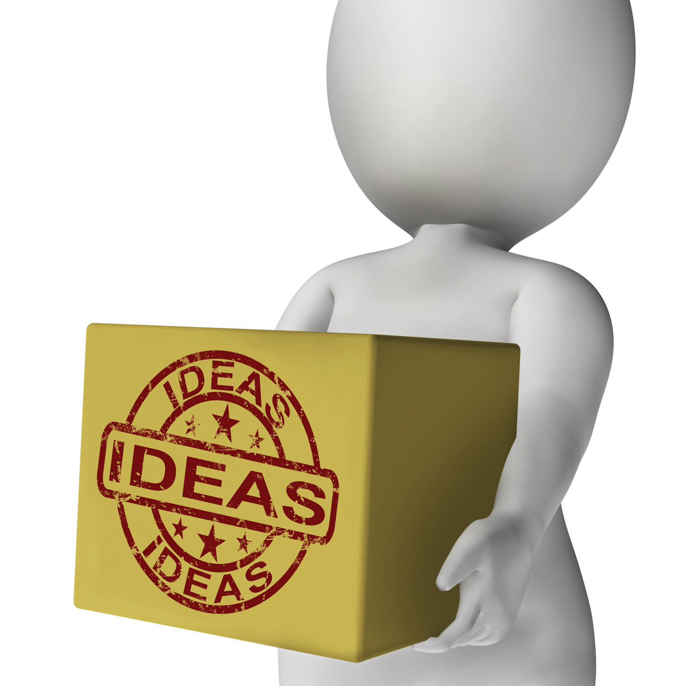 Ideas box means inspire innovate and plan photo