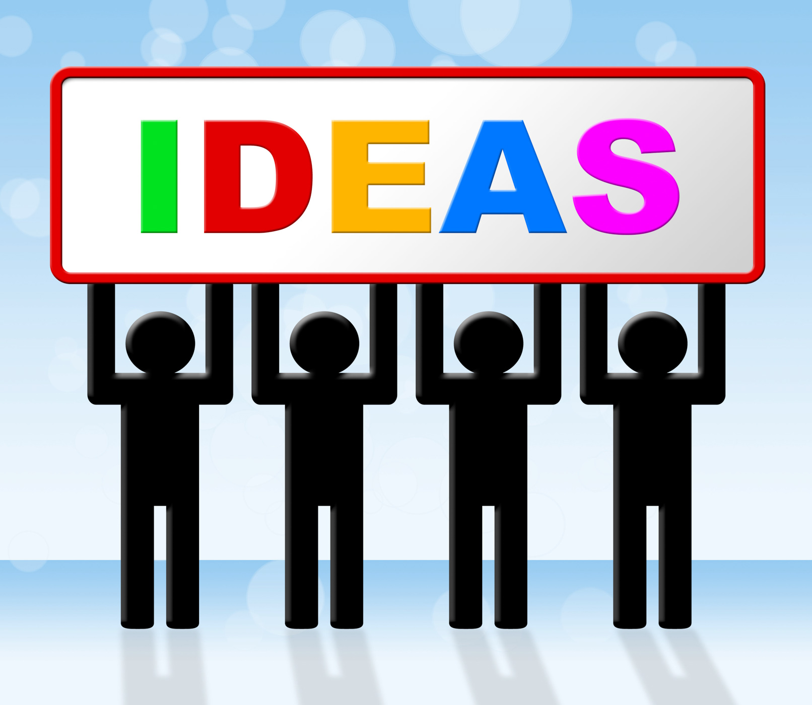 Ideas idea means conception invention and innovation photo