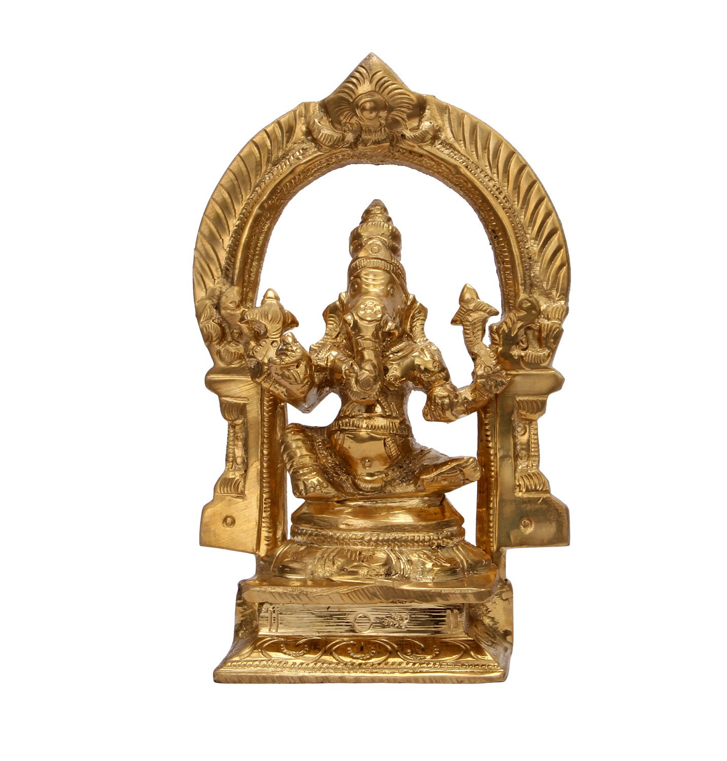 Brass Ganesh Statue Online | Buy Ganesha Brass idol Gold Plated ...