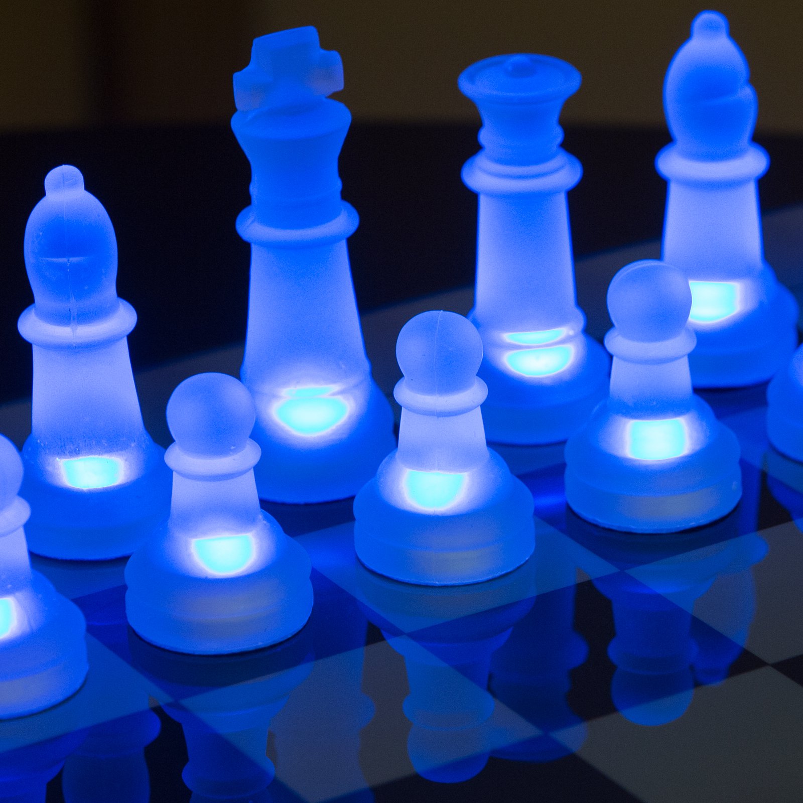 LumiSource LED Glow Chess Set | Hayneedle