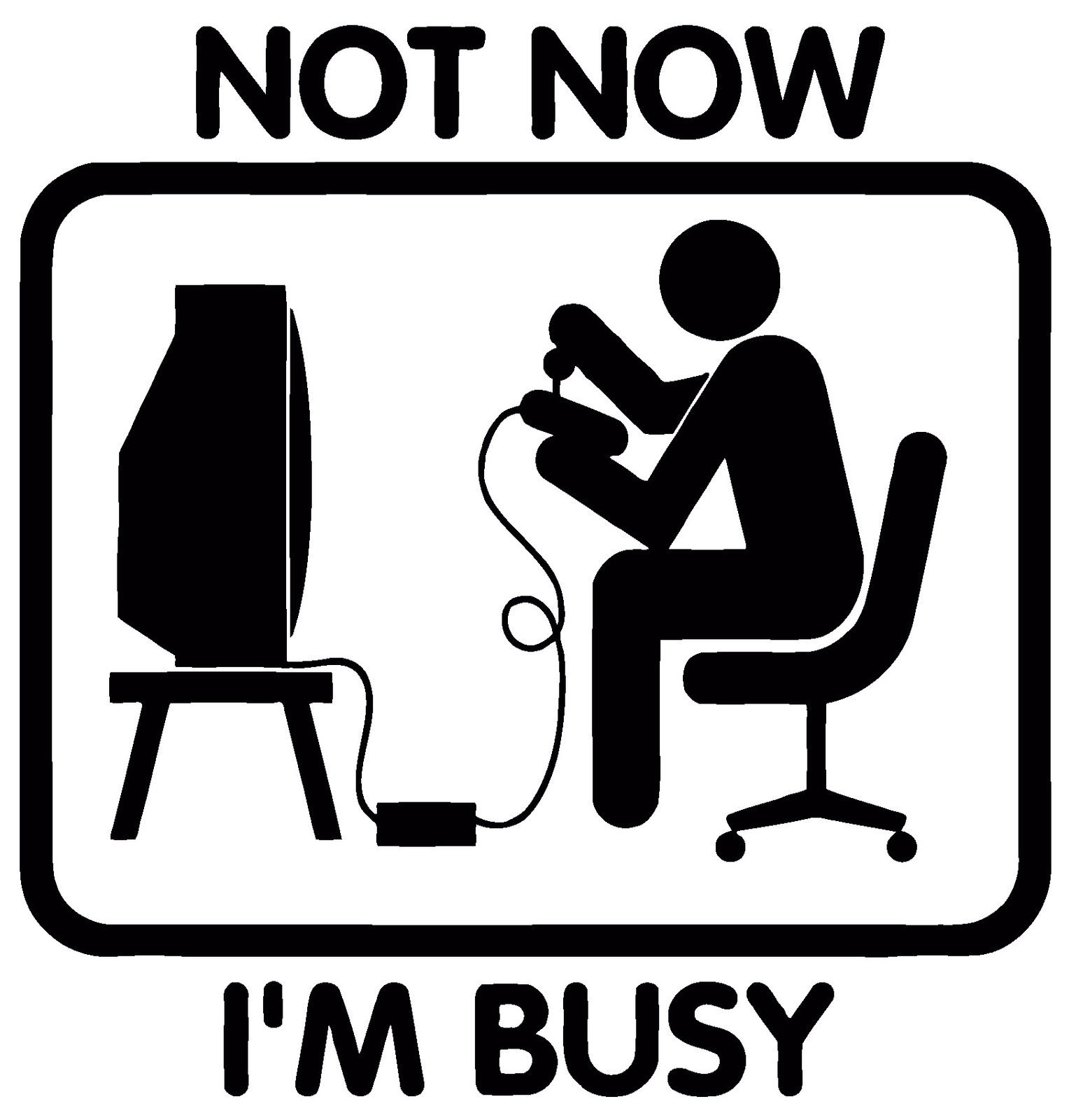 G004 Not Now I'm Busy Gamer Games Xbox PS Console Bedroom Decal Wall ...