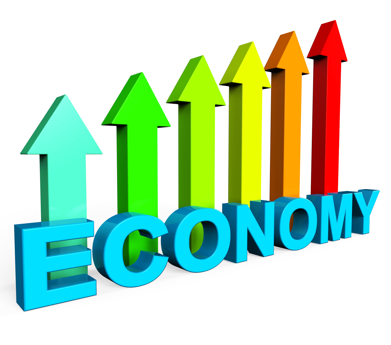Improve economy shows business graph and advance photo