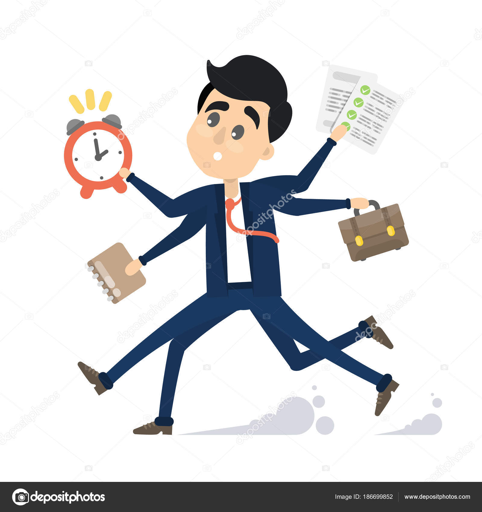 Businessman in a rush. — Stock Vector © inspiring.vector.gmail.com ...