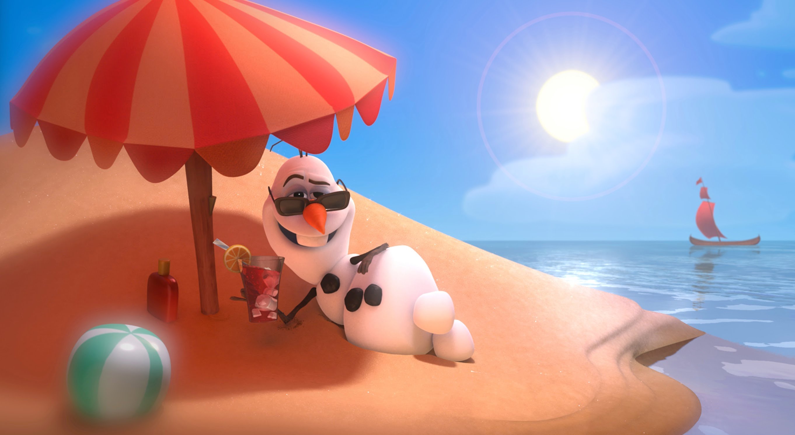 Olaf the Snowman From Disney's 'Frozen' Sings 'In Summer'