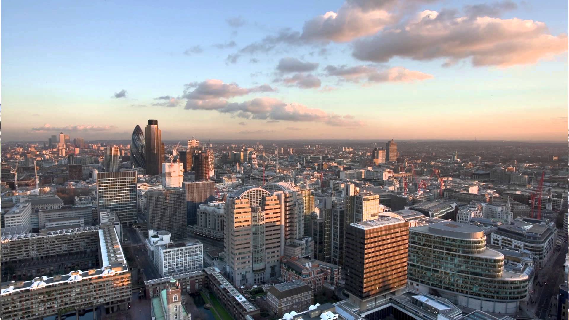 Tall buildings in the City of London - YouTube