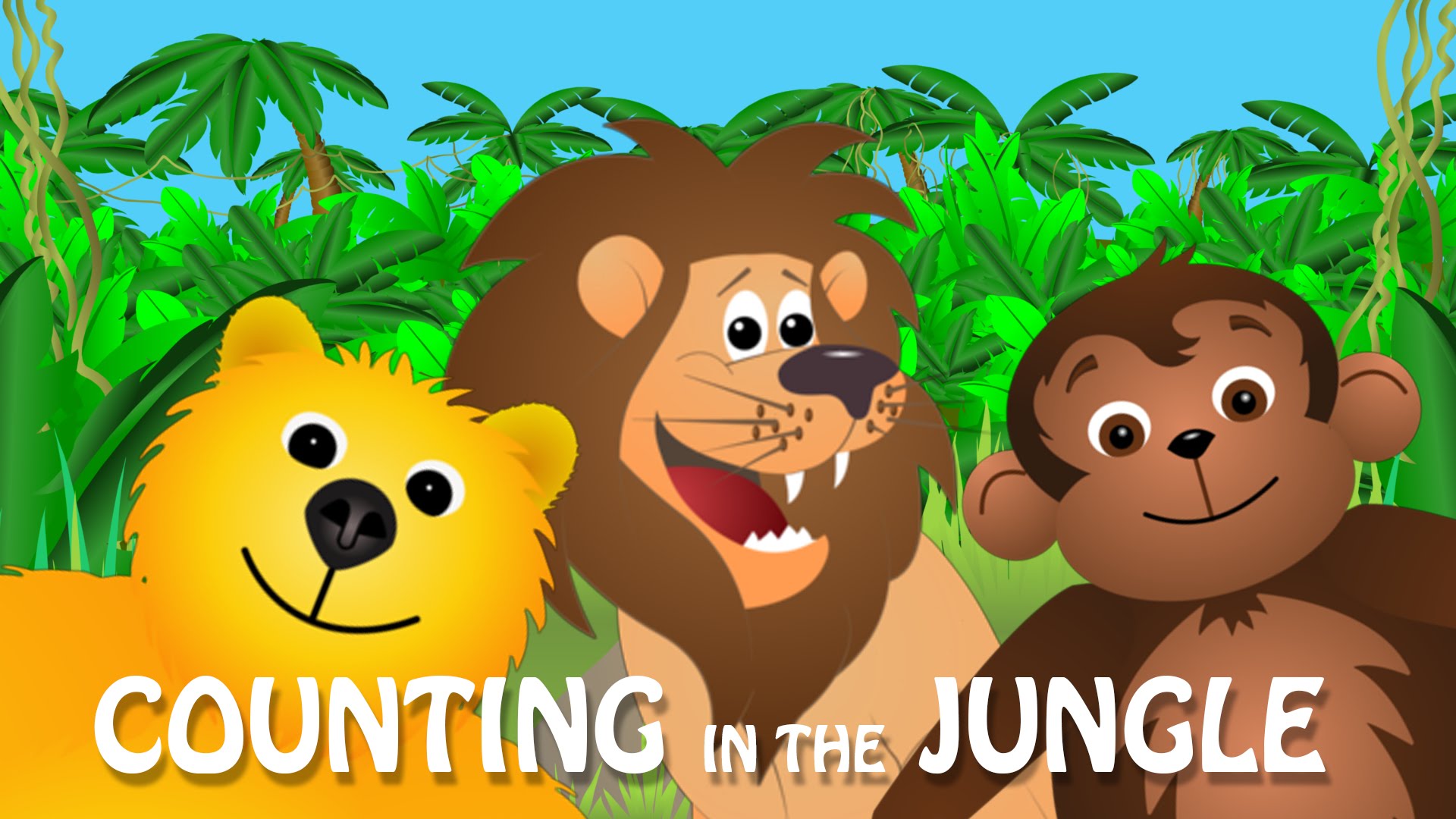 Counting in the Jungle | Learn to count from 1 to 10 | With Lions ...